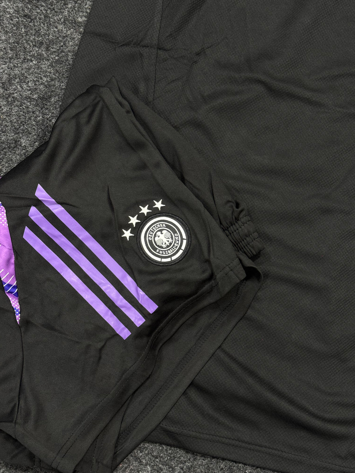 Germany Black Sleeveless Football Jersey with Shorts – Training Kit