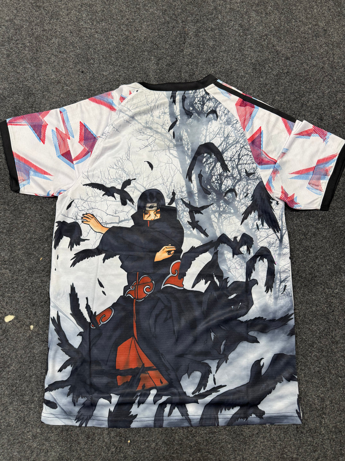 Japan x Itachi Uchiha Special Edition Football Jersey – Naruto Anime Graphic Jersey