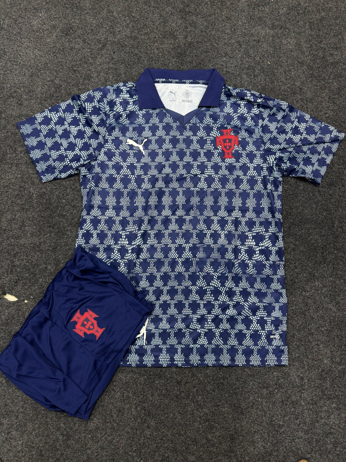 Portugal ftblNRGY+ Retro Jersey – Persian Blue Football Jersey