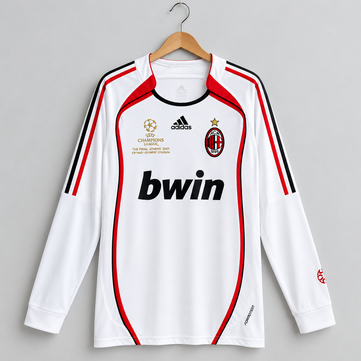 AC MILAN 2006–2007 AWAY LONG-SLEEVE RETRO FOOTBALL JERSEY