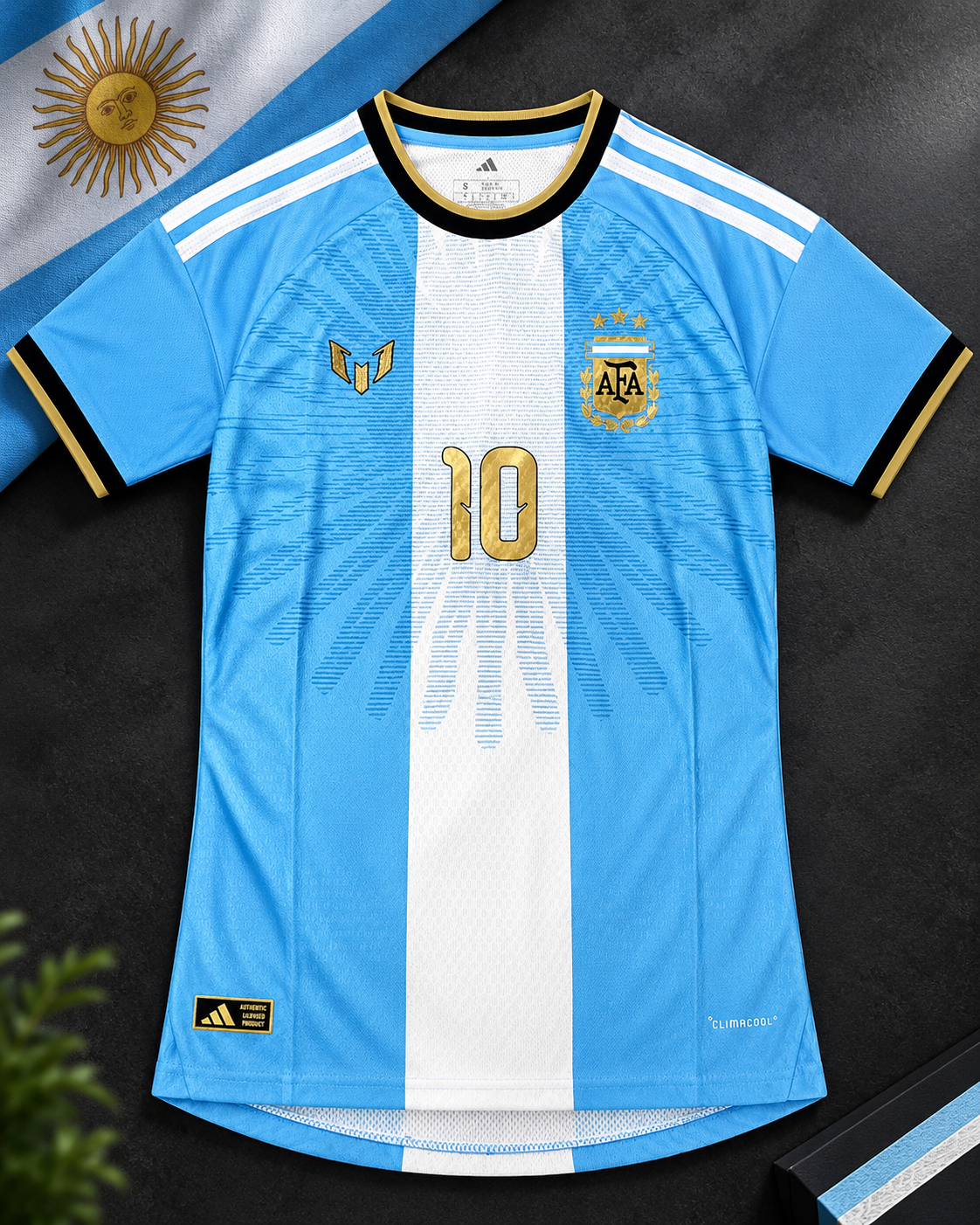 ARGENTINA MESSI FAREWELL JERSEY – PLAYER VERSION WITH MESSI PRINT