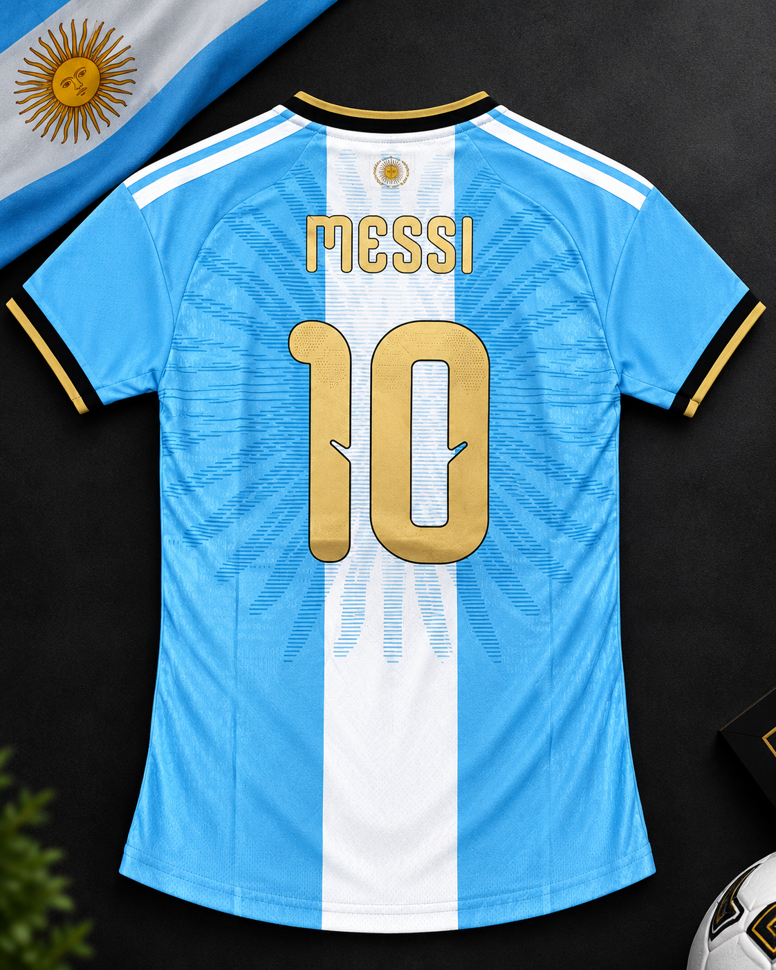 ARGENTINA MESSI FAREWELL JERSEY – PLAYER VERSION WITH MESSI PRINT