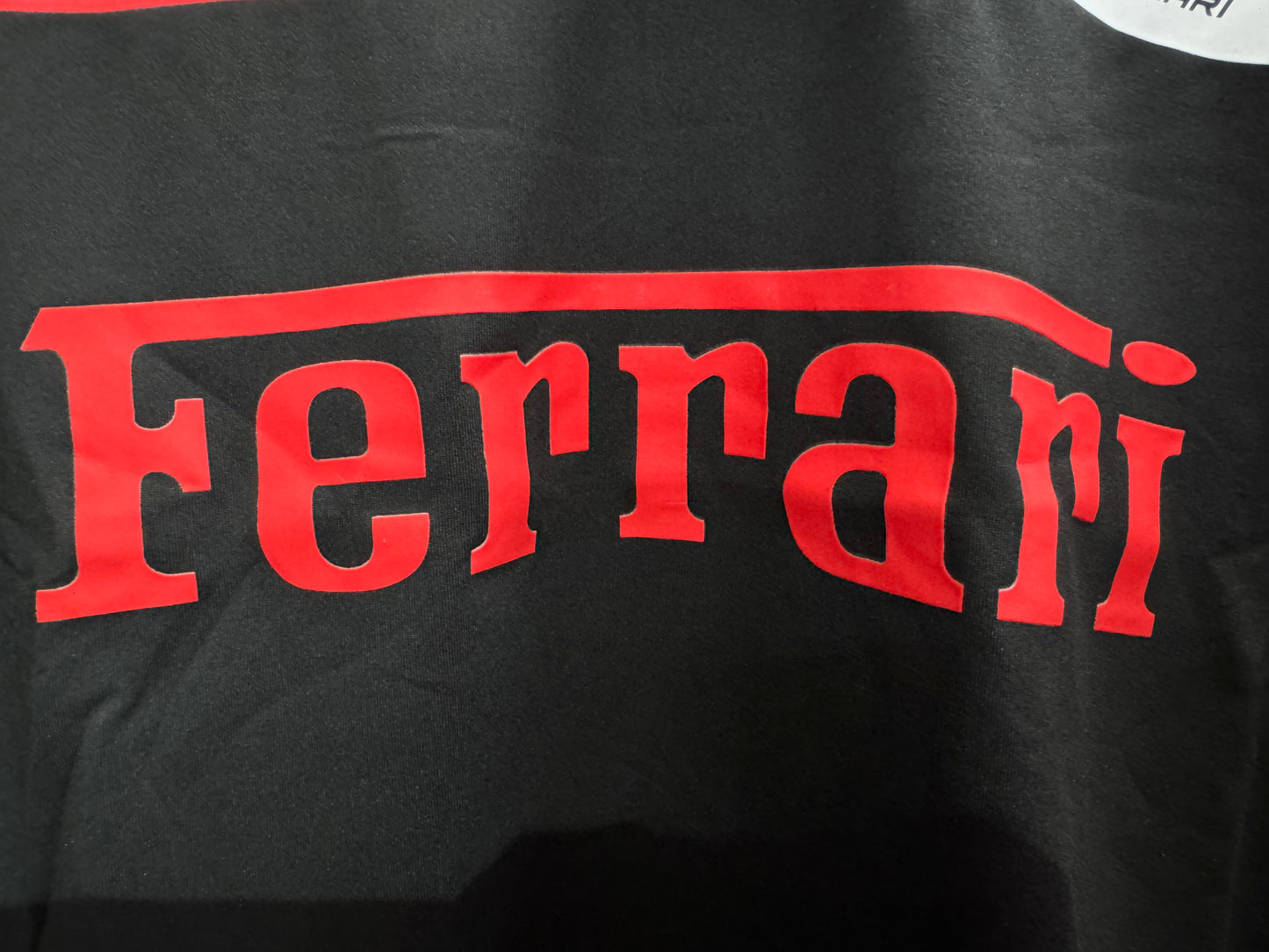 FERRARI BLACK RACING POLO T-SHIRT