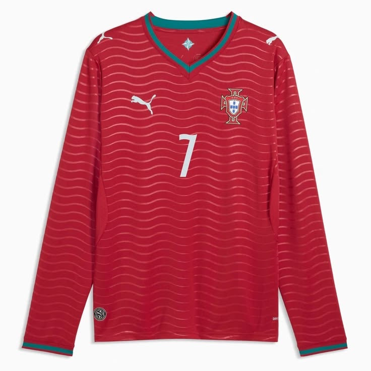PORTUGAL HOME 2026 FULL SLEEVES WITH RONALDO PRINT PLAYER VERSION