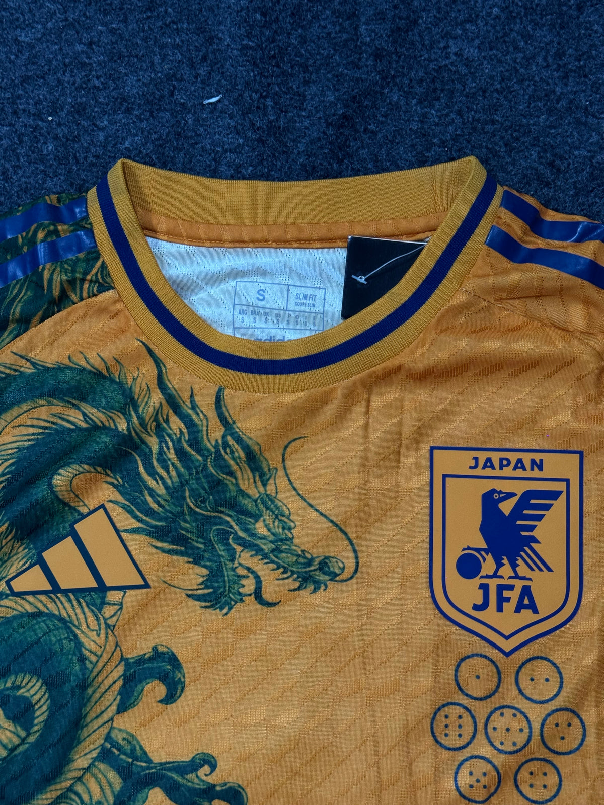 Japan Green & Gold Dragon Special Edition Football Jersey – Japanese Dragon Graphic Concept players version