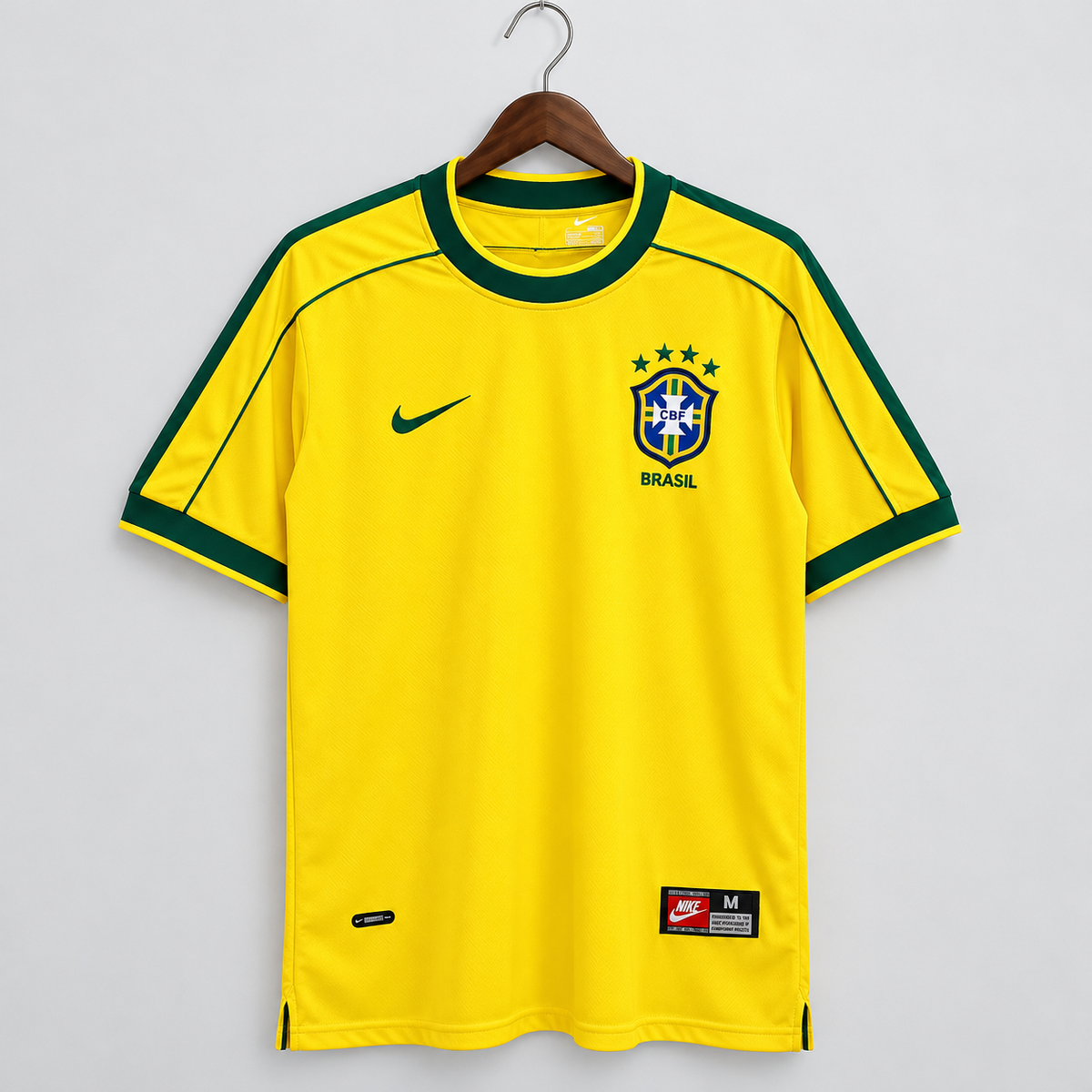 Brazil 1998 Home Retro Football Jersey | Vintage Brazil World Cup Kit