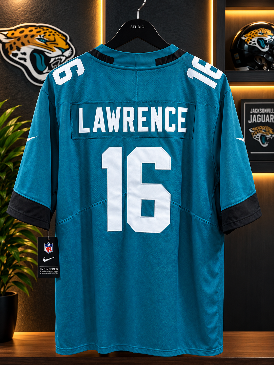 Jacksonville Jaguars #16 Lawrence NFL Jersey – Teal