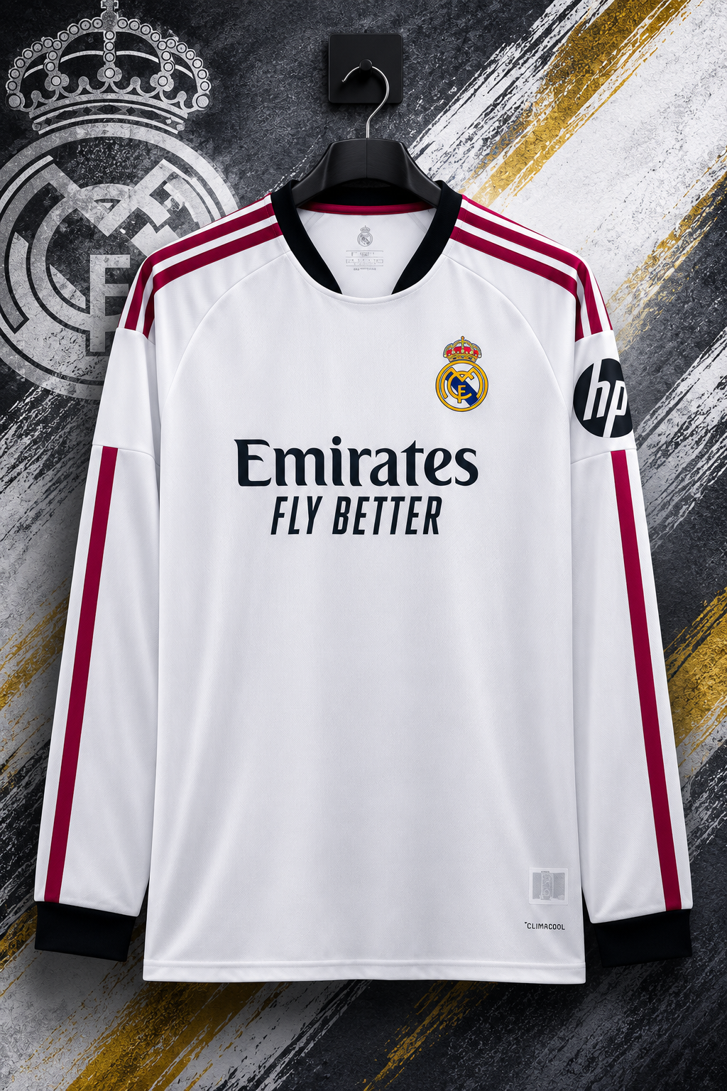 REAL MADRID HOME 2026/27 FULL SLEEVES MASTER VERSION JERSEY WITH LOGO | PREMIUM FOOTBALL JERSEY