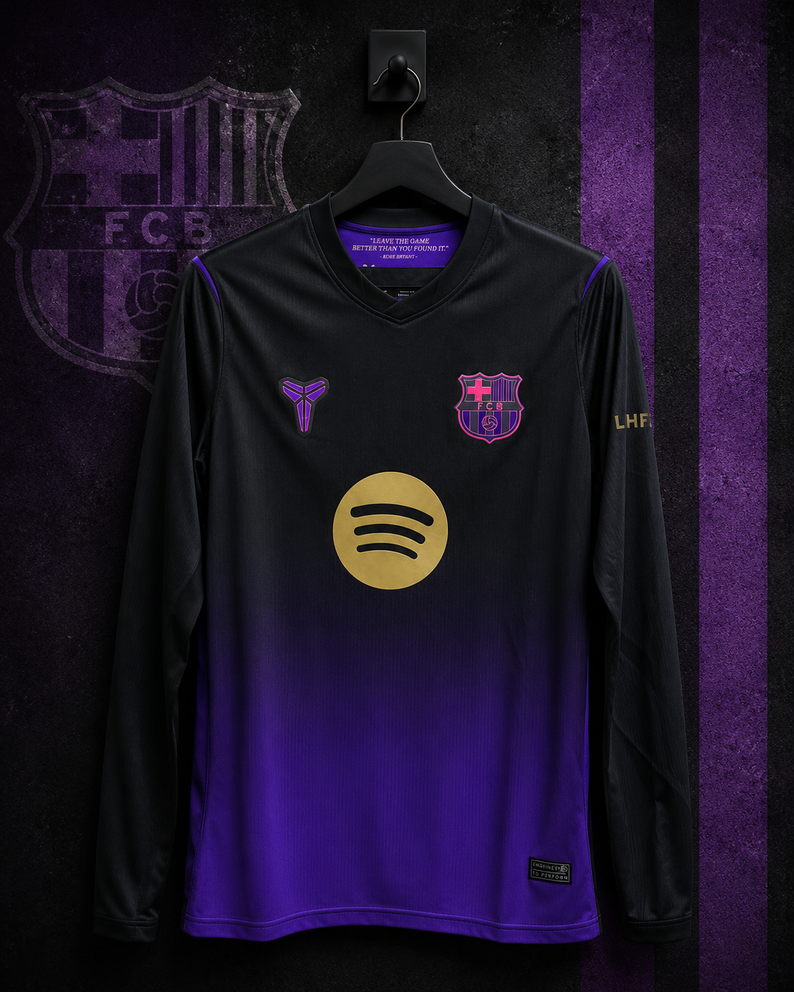 FC BARCELONA AWAY 2026/27 FULL SLEEVES MASTER VERSION JERSEY WITH LOGO | PREMIUM FOOTBALL JERSEY