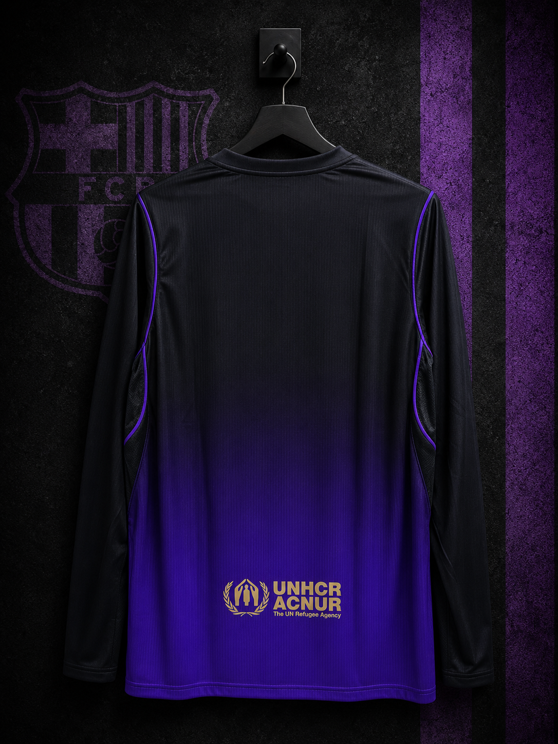 FC BARCELONA AWAY 2026/27 FULL SLEEVES MASTER VERSION JERSEY WITH LOGO | PREMIUM FOOTBALL JERSEY