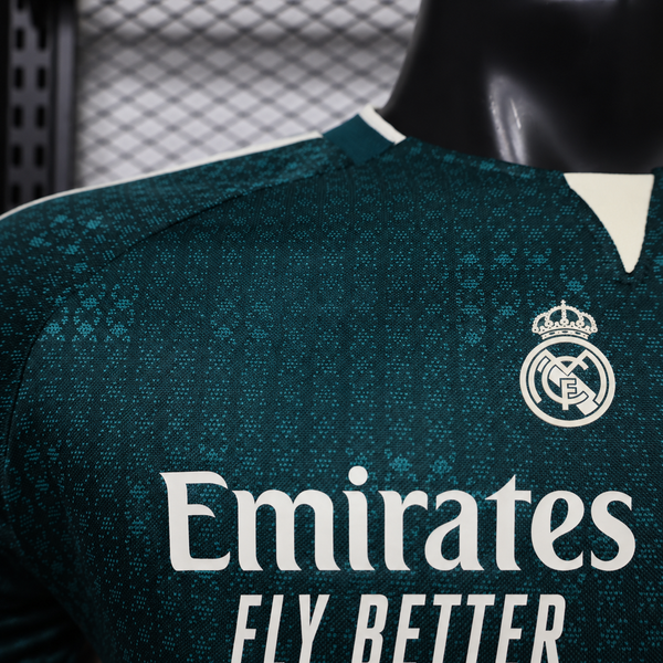 REAL MADRID AWAY 26/27 PLAYER VERSION JERSEY WITH LOGO |  FOOTBALL JERSEY