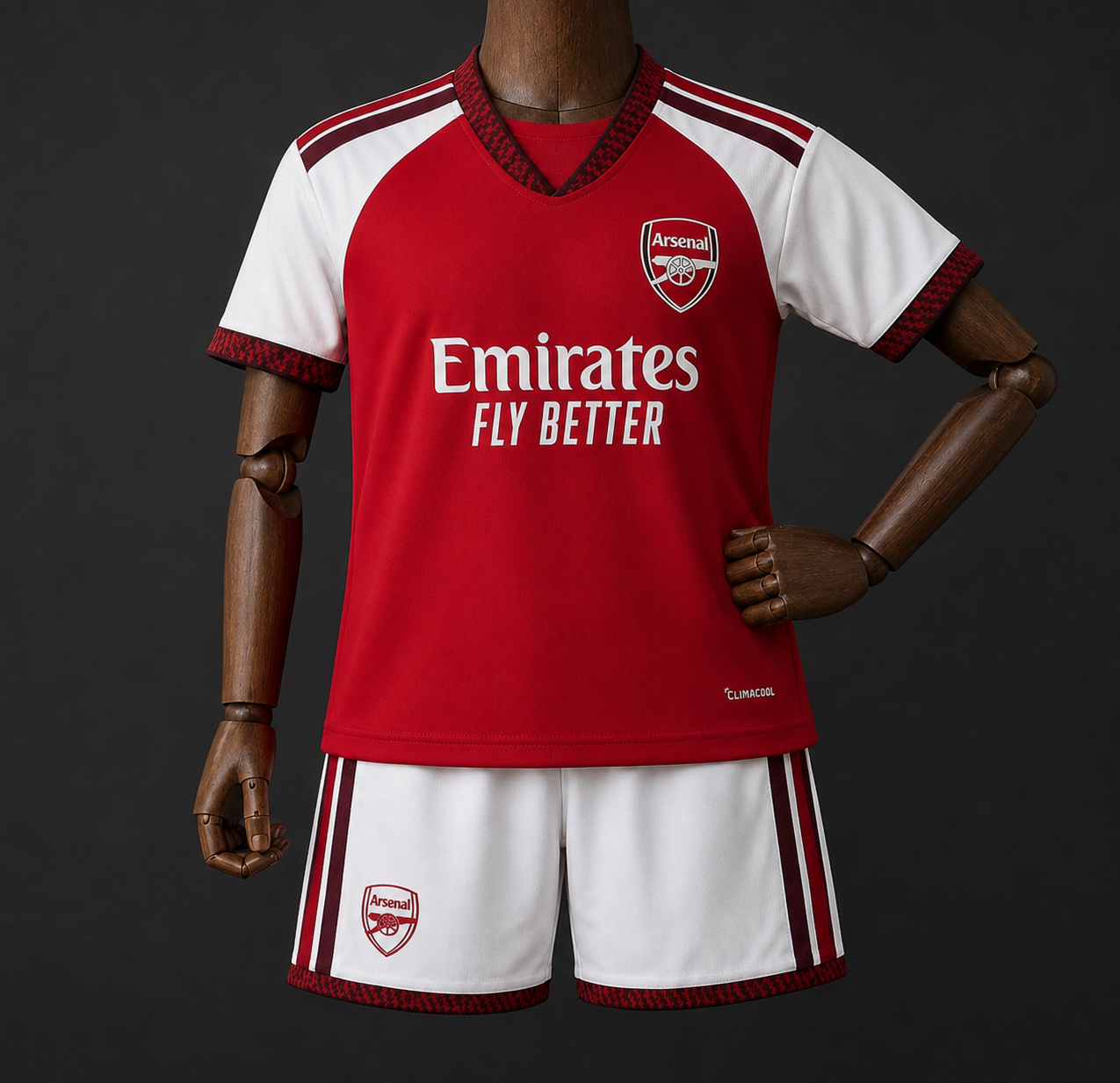 ARSENAL HOME 2026/27 KIDS SET JERSEY WITH SHORTS WITH LOGO | KIDS FOOTBALL KIT
