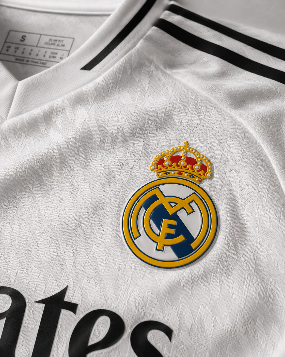 REAL MADRID HOME 2025/26 PLAYER VERSION JERSEY WITH LOGO – WHITE