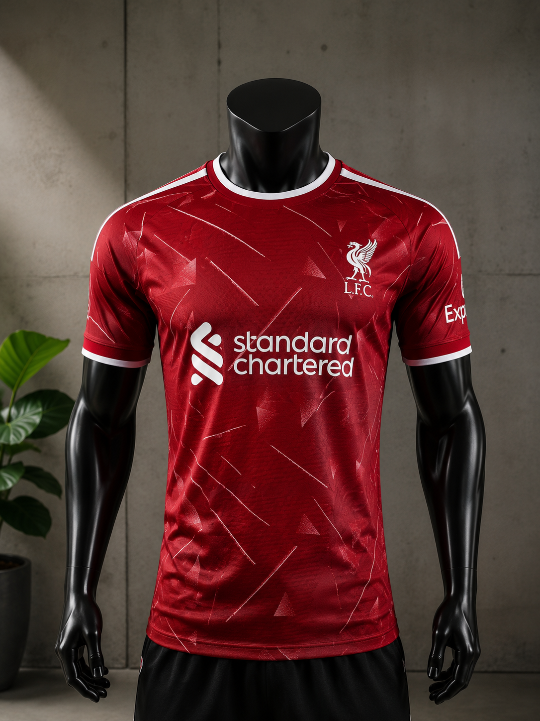 LIVERPOOL HOME 26/27 RED GEOMETRIC SHATTER PATTERN SPECIAL EDITION PLAYER VERSION JERSEY