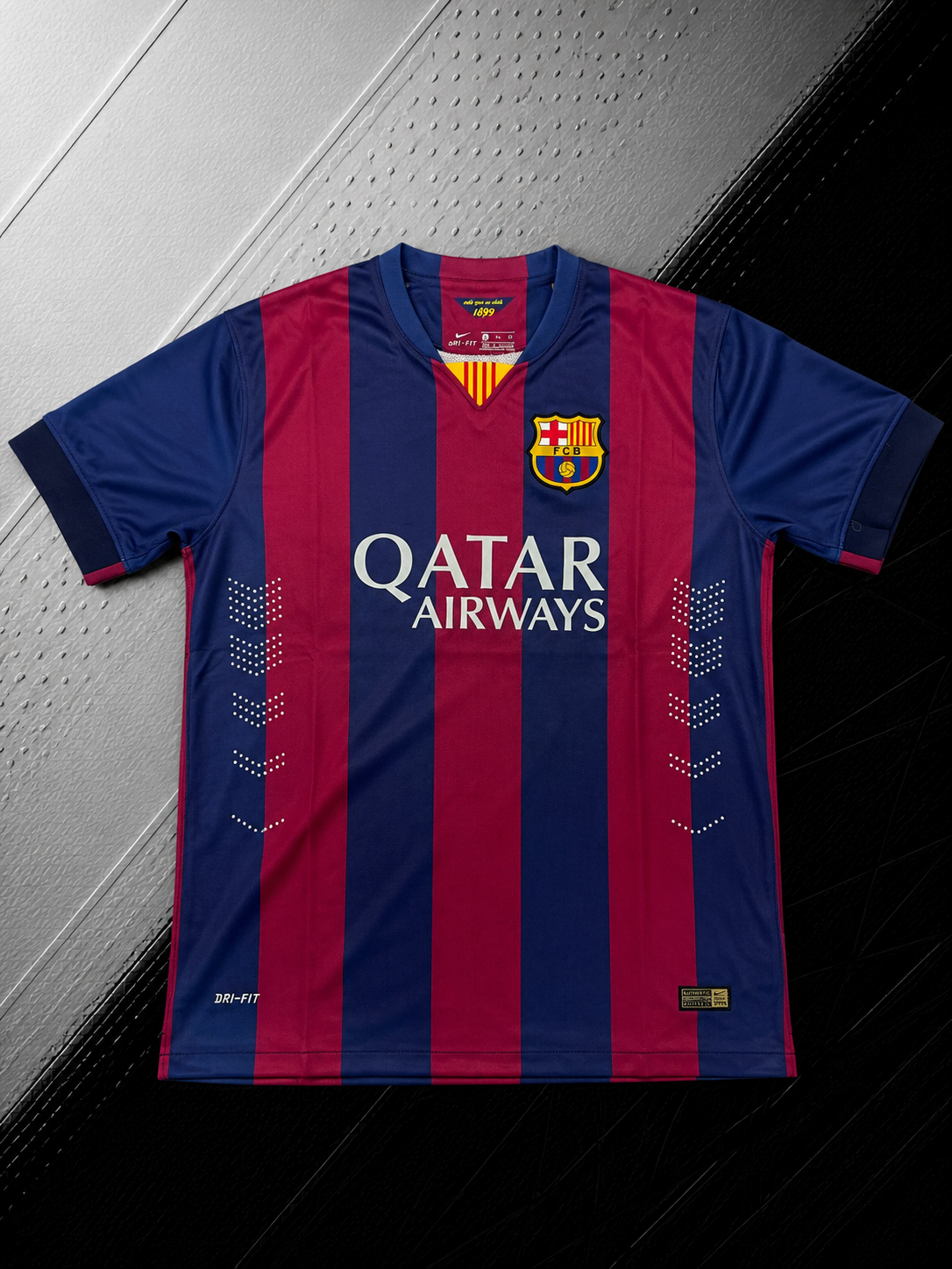 FC BARCELONA HOME 2014/15 JERSEY WITH LOGO | PREMIUM FOOTBALL JERSEY