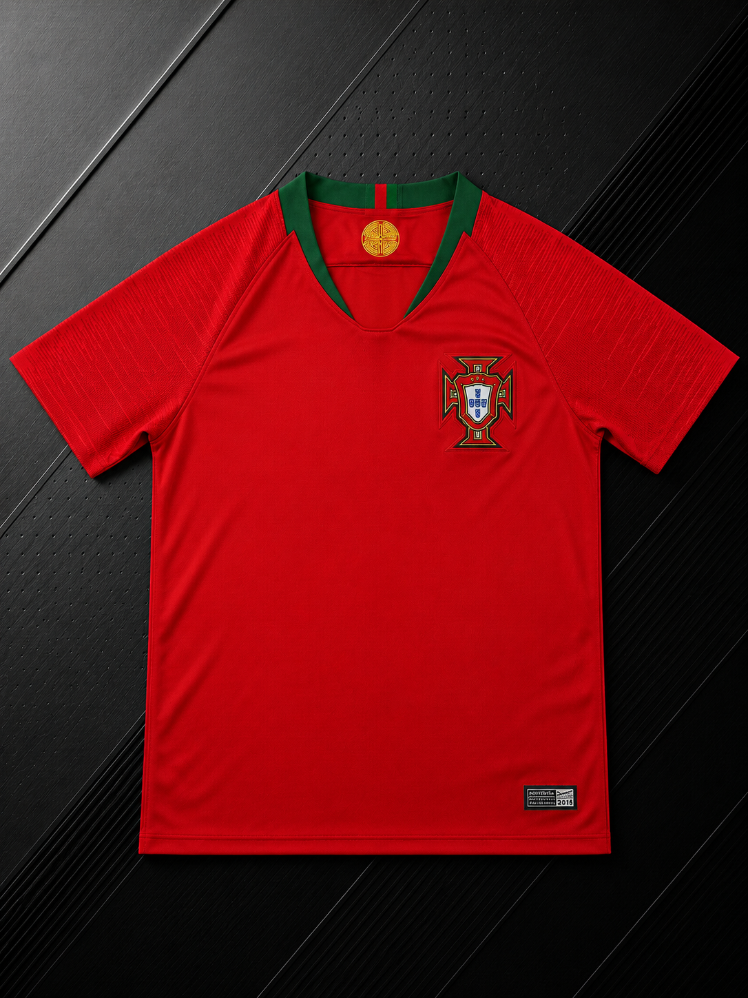 PORTUGAL 2018 HOME JERSEY WITH LOGO | PREMIUM NATIONAL TEAM FOOTBALL JERSEY
