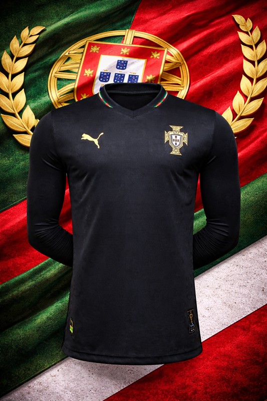 PORTUGAL 26/27 BLACK PANTHER JERSEY – PLAYER VERSION (FULL SLEEVES)