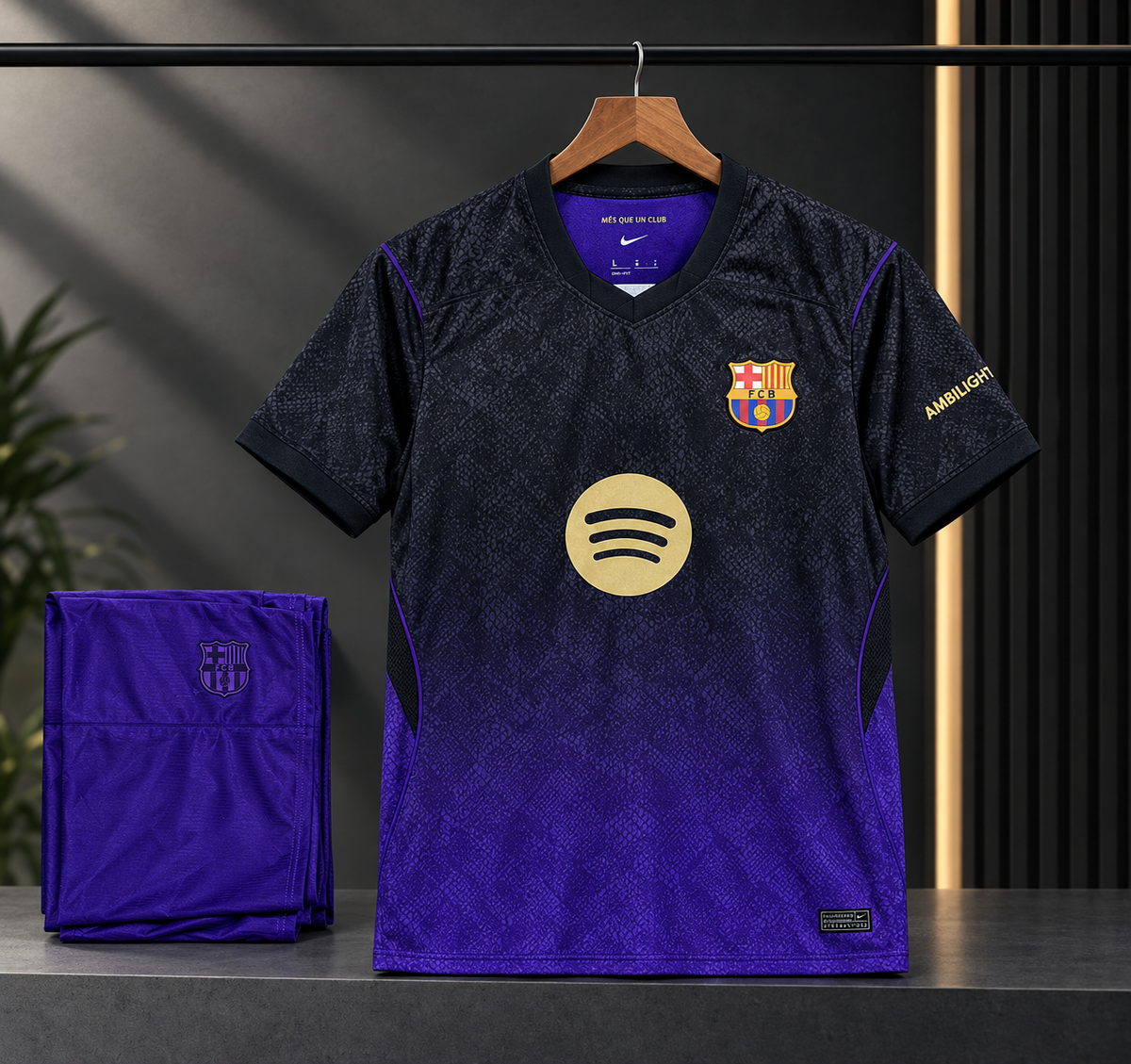 FC BARCELONA AWAY 2026/27 FOOTBALL JERSEY & SHORTS SET WITH LOGO