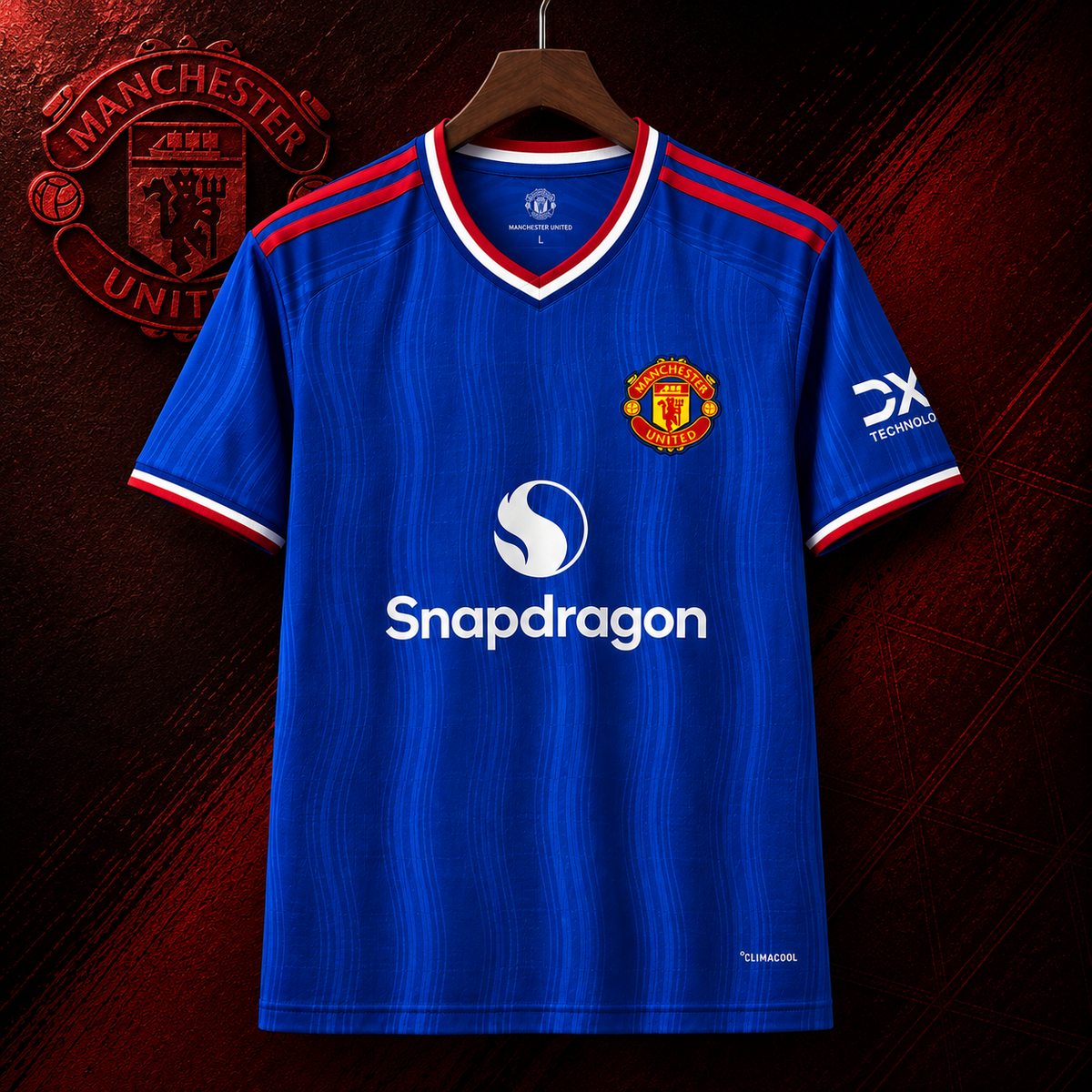 MANCHESTER UNITED AWAY 2026/27 MASTER VERSION FOOTBALL JERSEY WITH LOGO