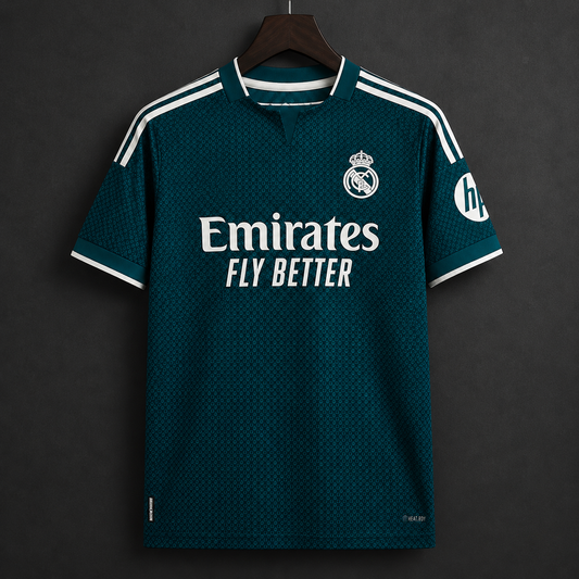 REAL MADRID AWAY 2026/27 MASTER VERSION FOOTBALL JERSEY WITH LOGO
