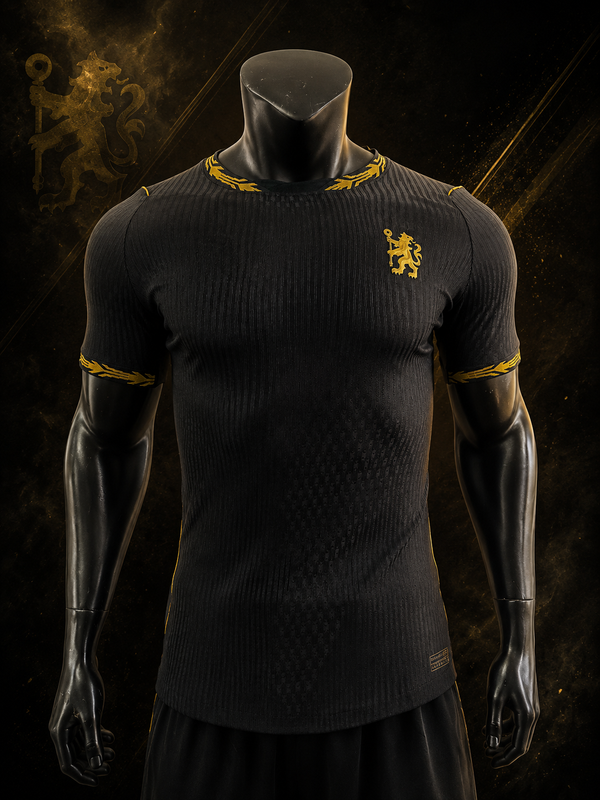 CHELSEA FC 26/27 BLACK THIRD KIT PLAYER VERSION JERSEY  WITH LOGO