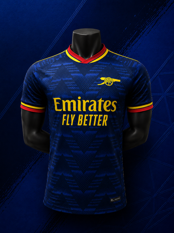 ARSENAL THIRD 26/27 NAVY BLUE WITH GEOMETRIC PATTERN PLAYER VERSION JERSEY WITH LOGO