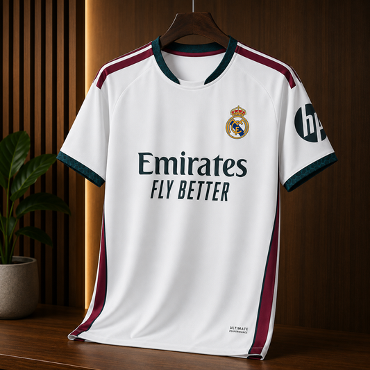 REAL MADRID HOME 26/27 MASTER VERSION JERSEY WITH LOGO | PREMIUM MATCH VERSION FOOTBALL SHIRT