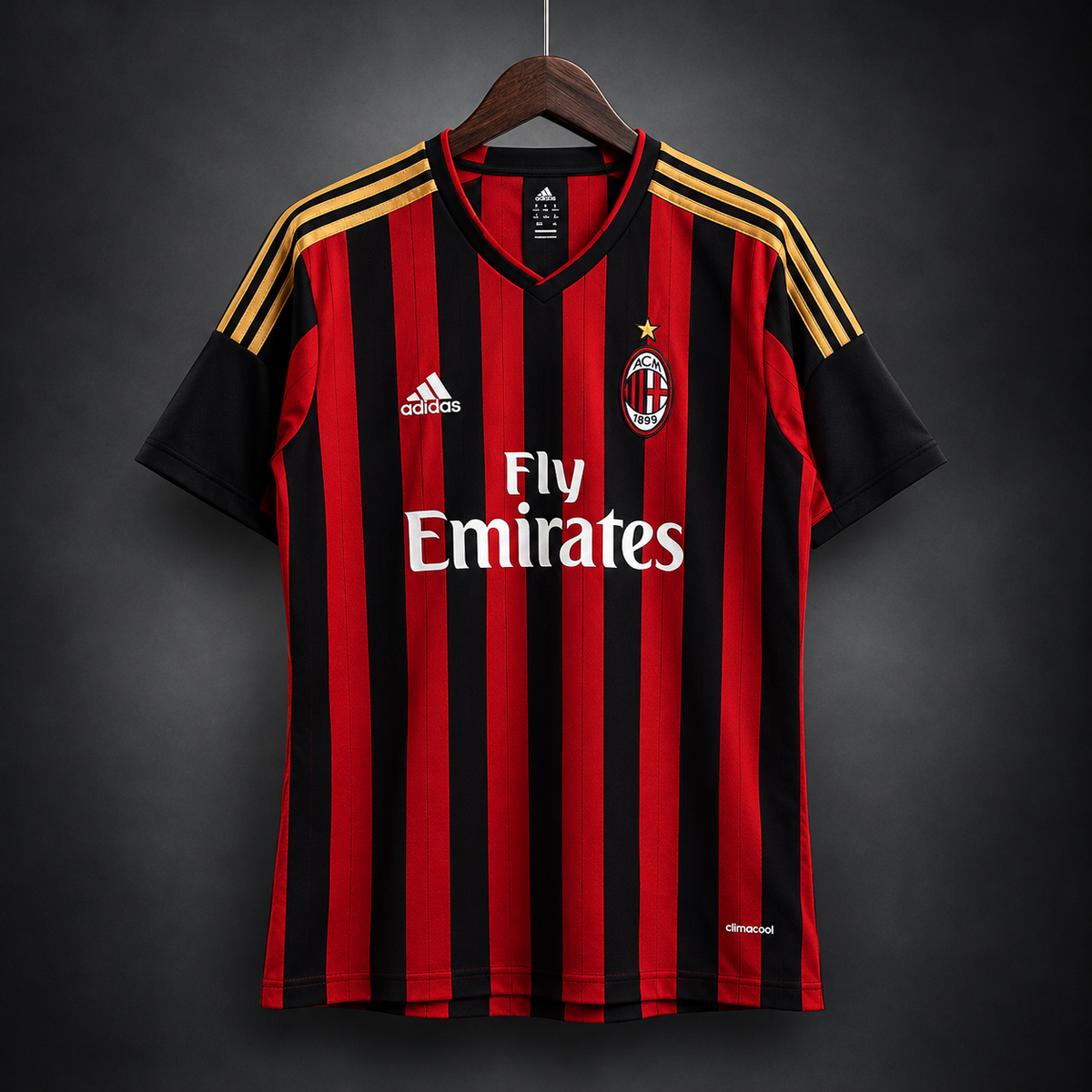 AC Milan 2010/11 Home Retro Jersey | Red & Black