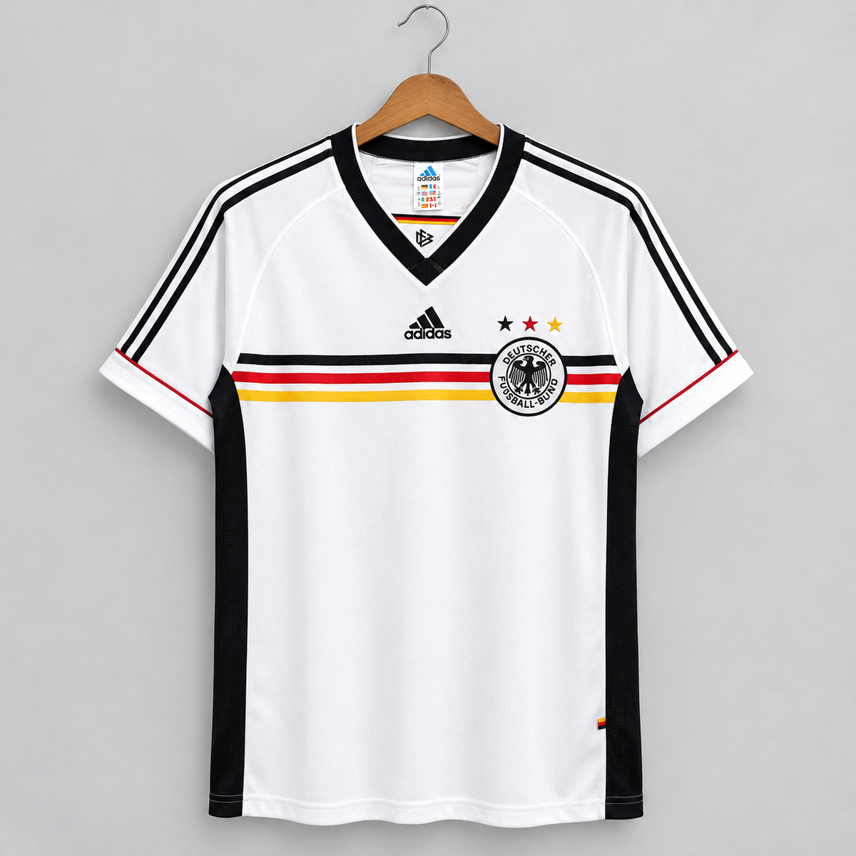 GERMANY 1998 WORLD CUP HOME RETRO FOOTBALL JERSEY