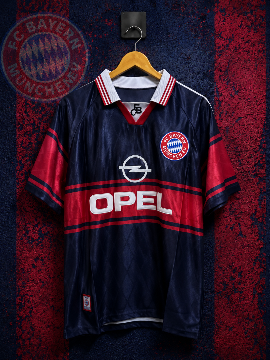 BAYERN MUNICH HOME 1996/97 RETRO JERSEY WITH LOGO | PREMIUM RETRO FOOTBALL JERSEY