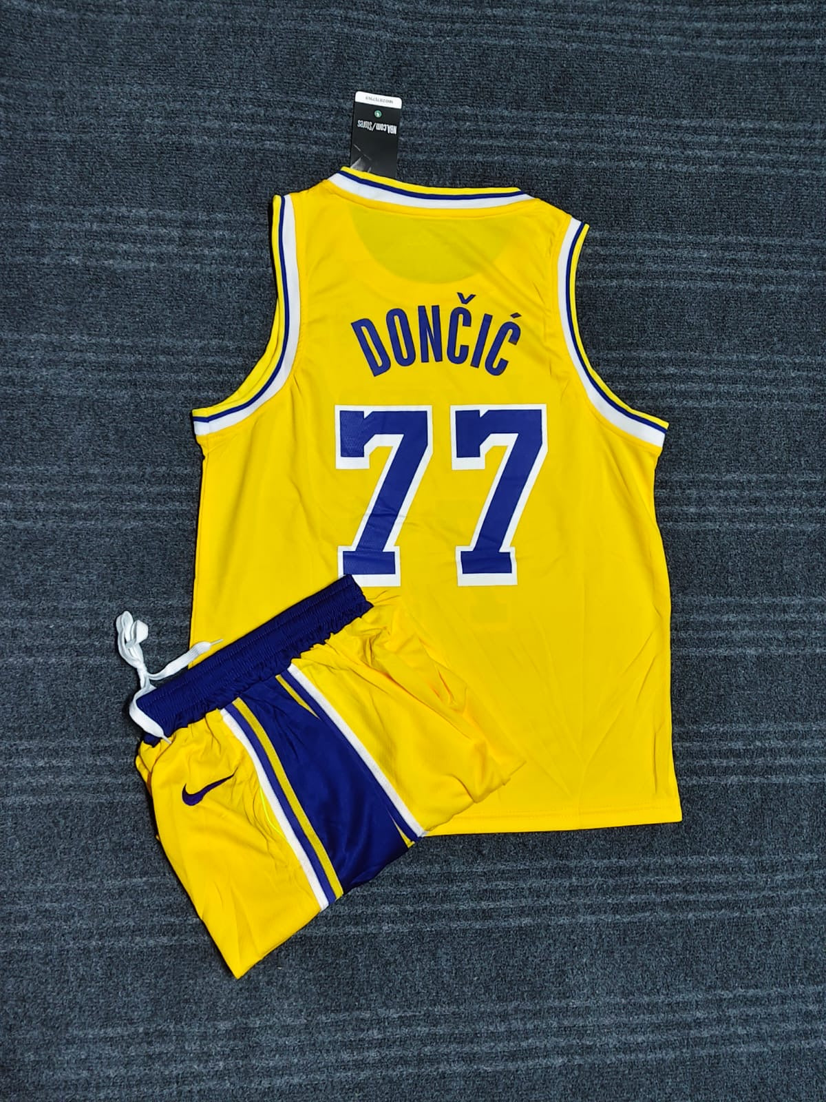Luka Dončić Los Angeles Lakers Youth Icon Edition Swingman Jersey – Yellow Gold