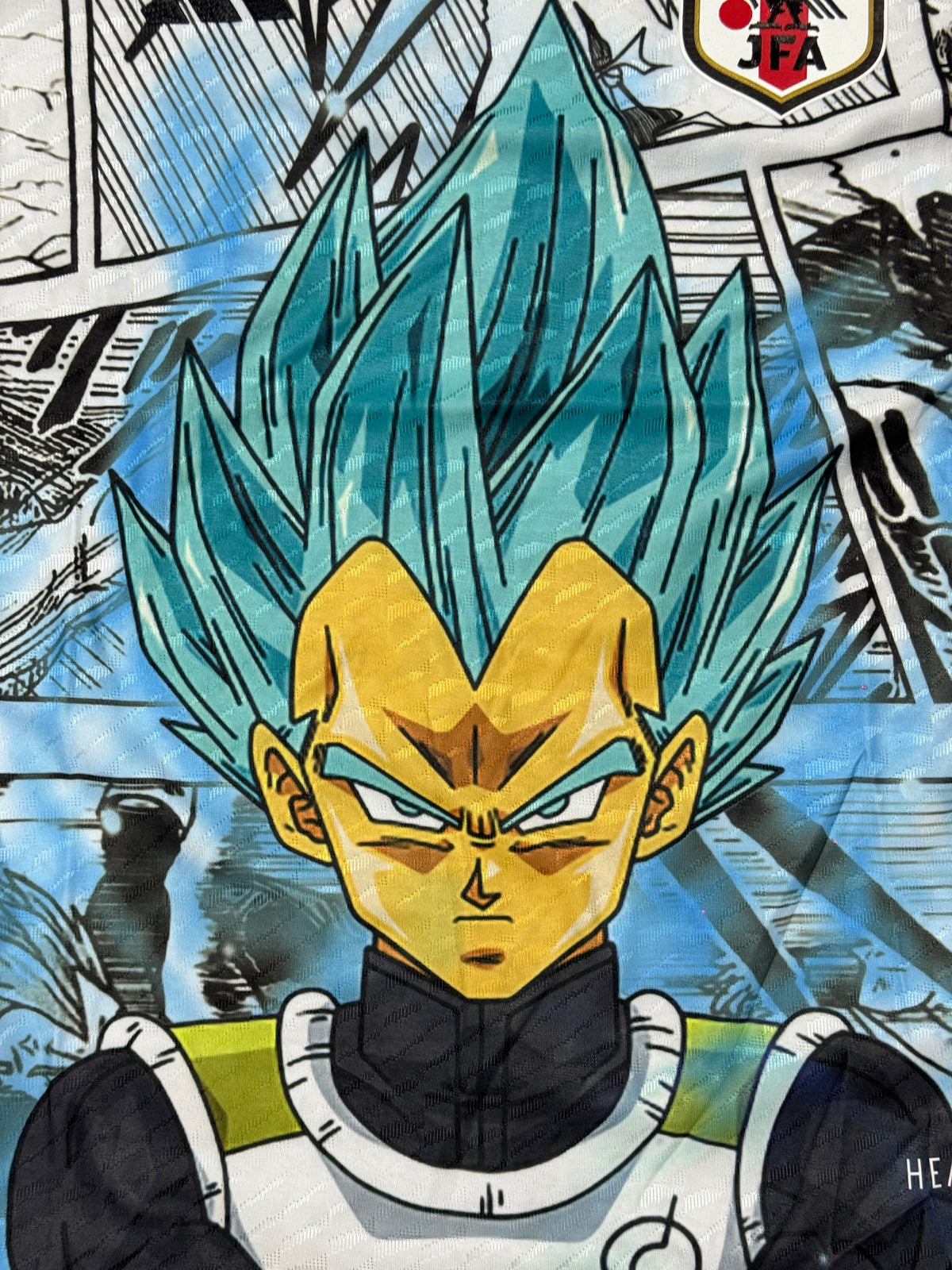 Japan x Dragon Ball Super Vegeta Jersey | Anime Football Jersey players version