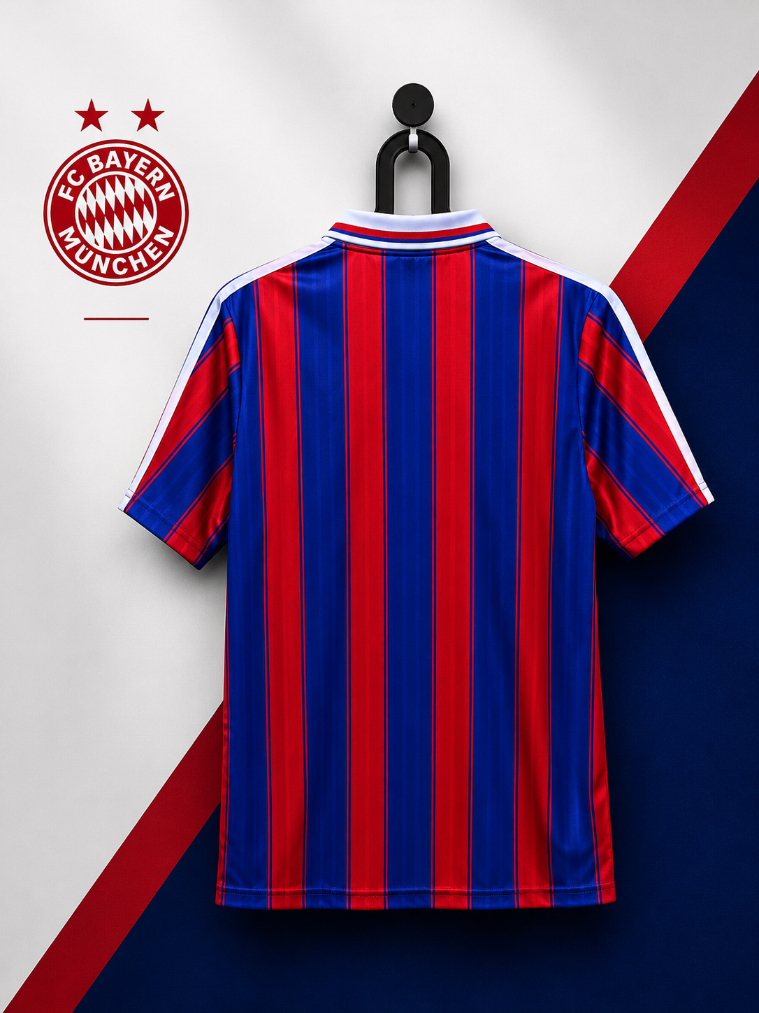 BAYERN MUNICH 1995/97 RETRO JERSEY WITH LOGO | PREMIUM RETRO FOOTBALL JERSEY