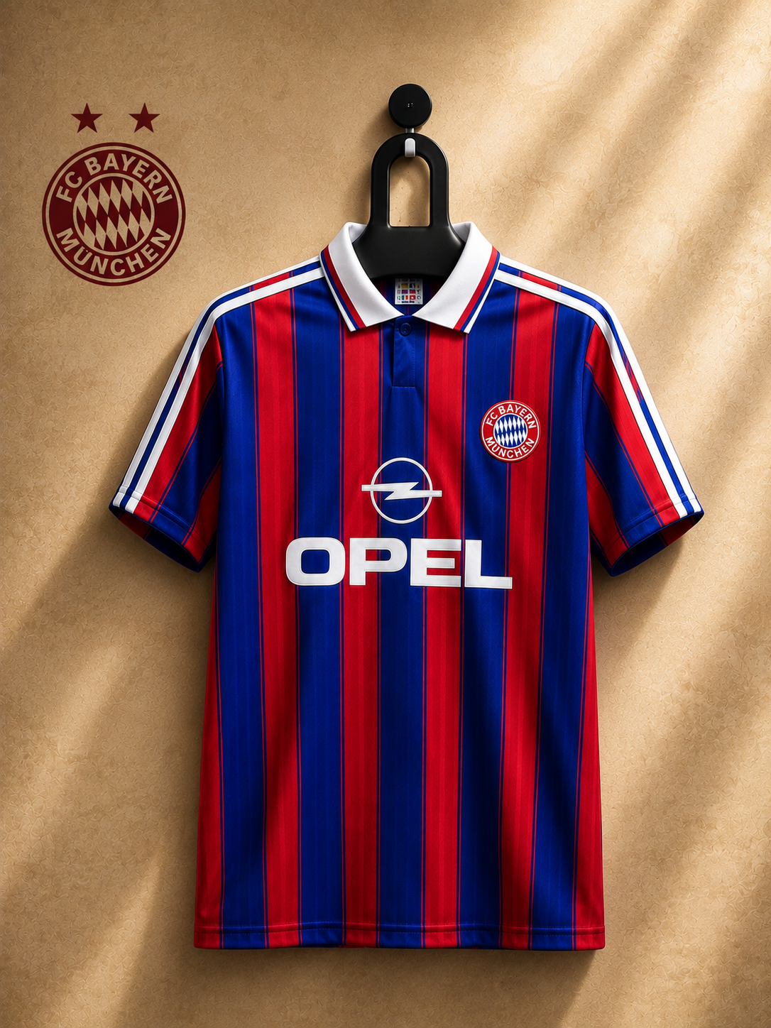 BAYERN MUNICH 1995/97 RETRO JERSEY WITH LOGO | PREMIUM RETRO FOOTBALL JERSEY
