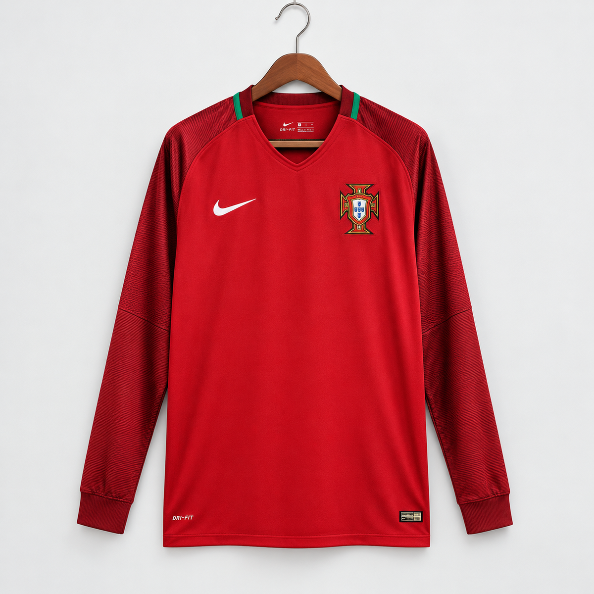 PORTUGAL 2016 HOME RETRO FOOTBALL JERSEY – LONG SLEEVE
