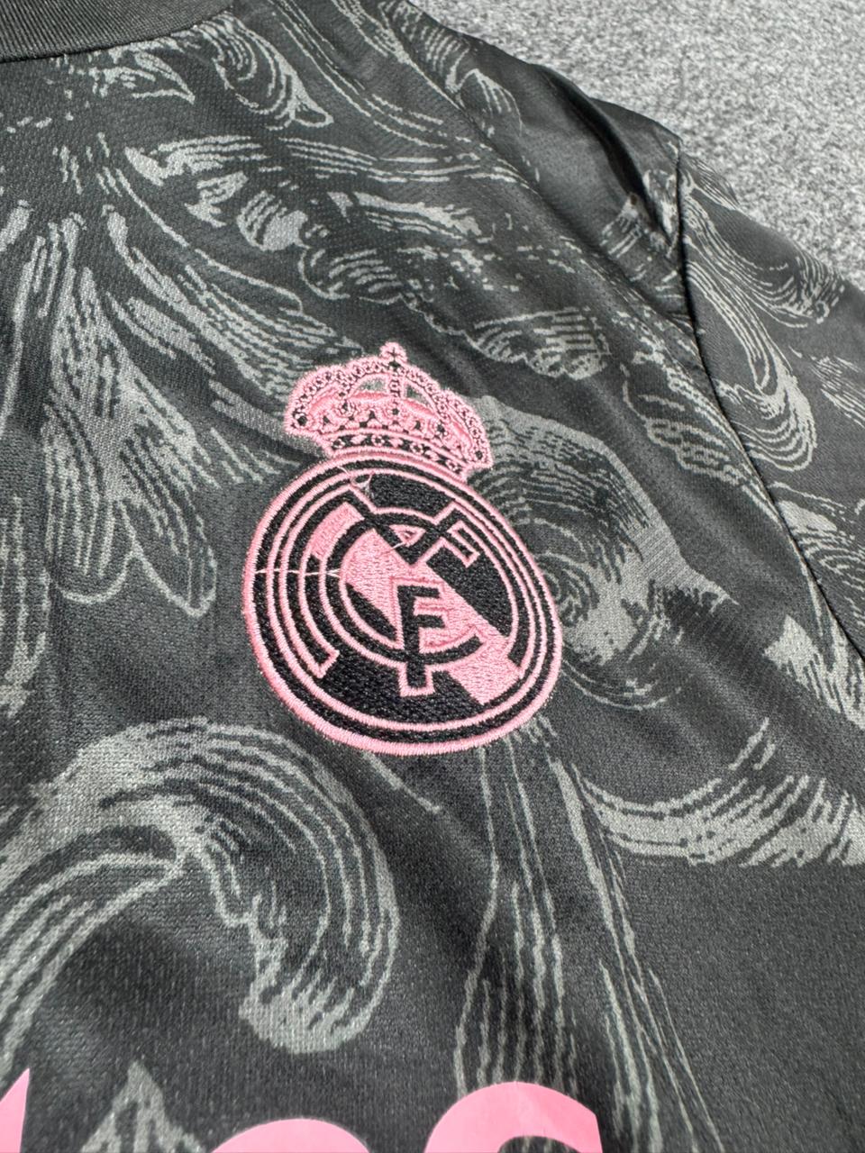 REAL MADRID BLACK & PINK 2020/21 SPECIAL EDITION FOOTBALL KIT SET (WITH SHORTS)