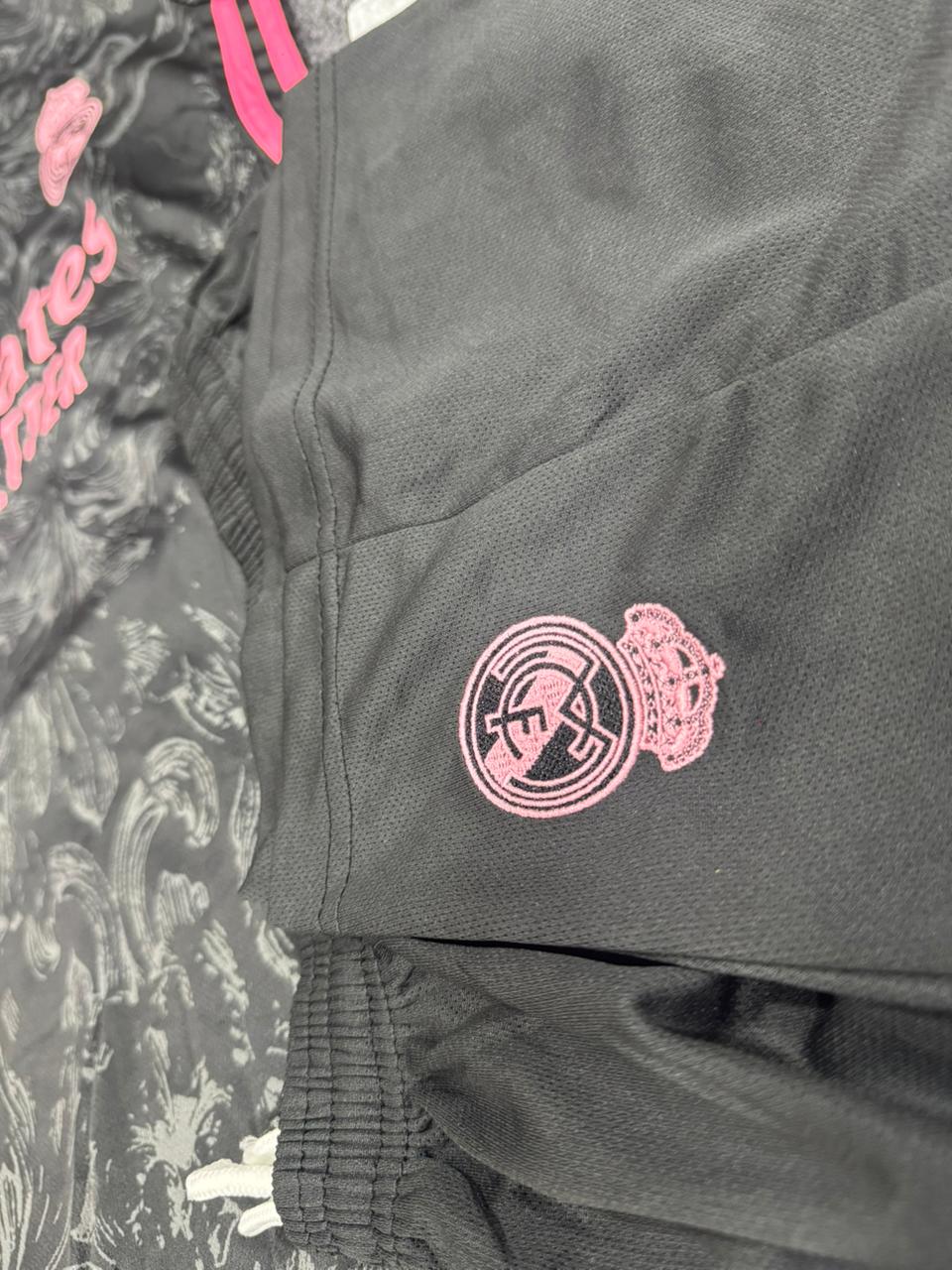 REAL MADRID BLACK & PINK 2020/21 SPECIAL EDITION FOOTBALL KIT SET (WITH SHORTS)