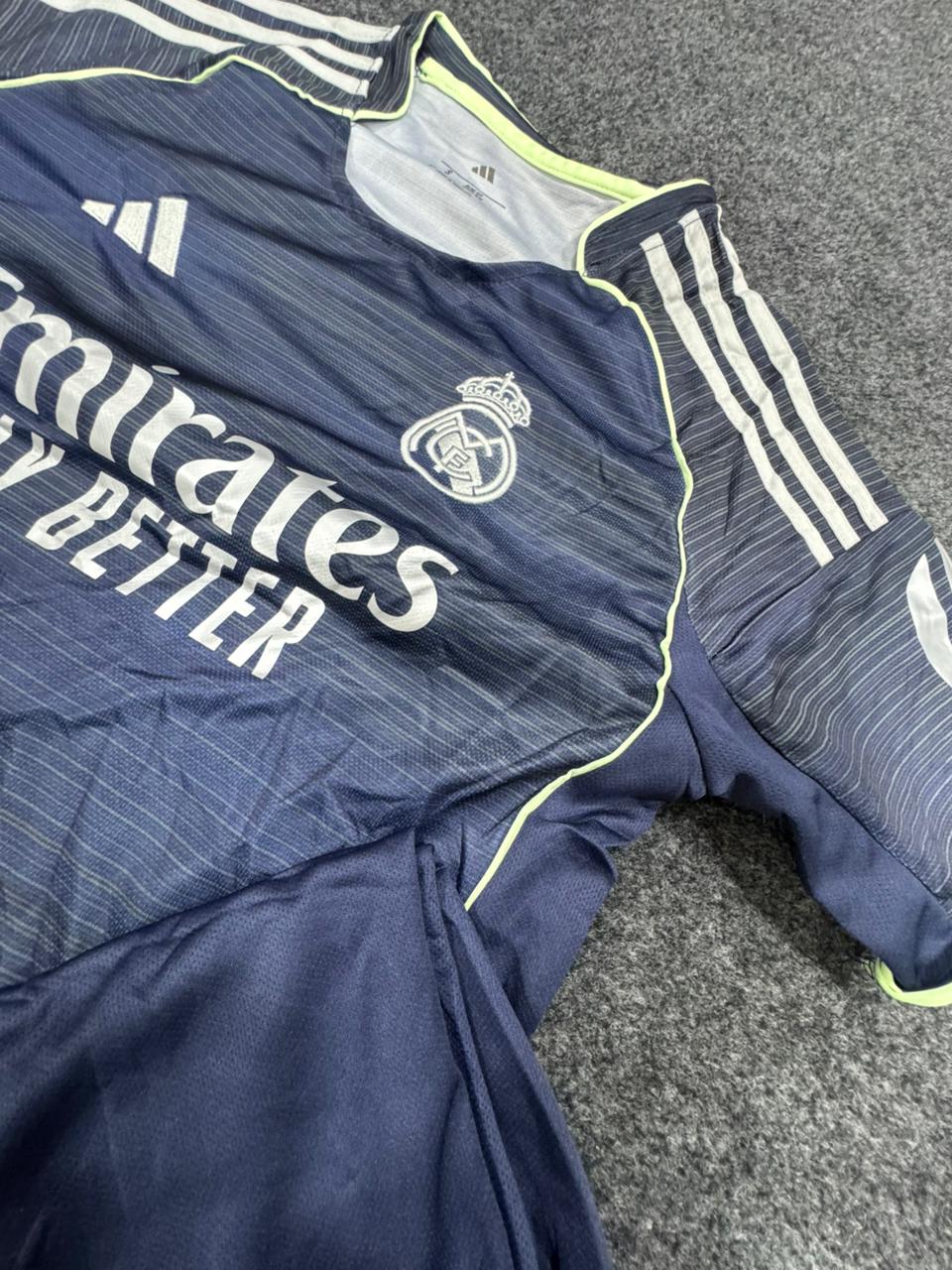 REAL MADRID NAVY BLUE AWAY FOOTBALL KIT SET (WITH SHORTS) – 2024/25