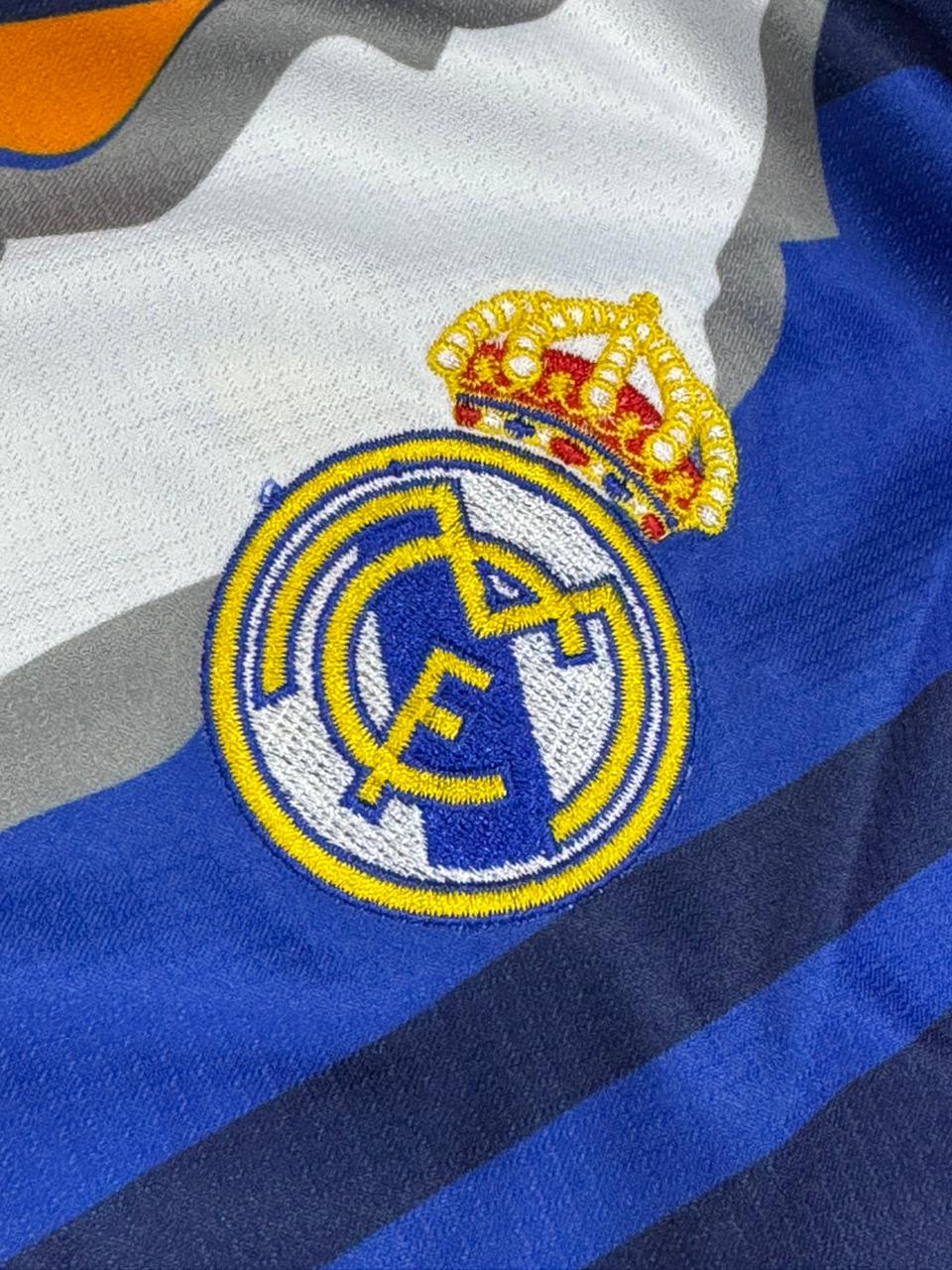 REAL MADRID BLUE & ORANGE SPECIAL EDITION FOOTBALL KIT SET (WITH SHORTS) – 2024/25