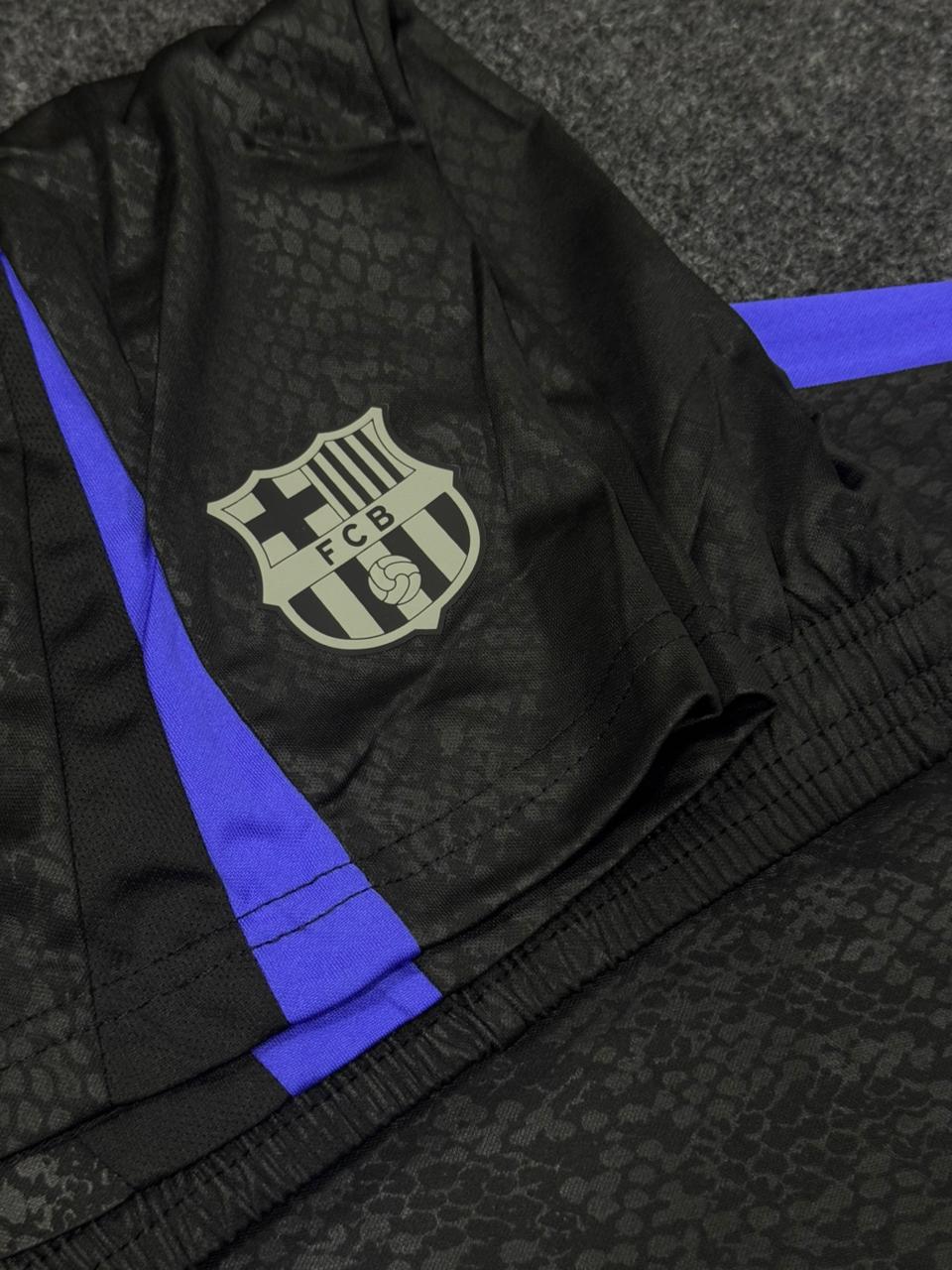 BARCELONA BLACK & PURPLE SPECIAL EDITION FOOTBALL KIT SET (WITH SHORTS) – 2024/25