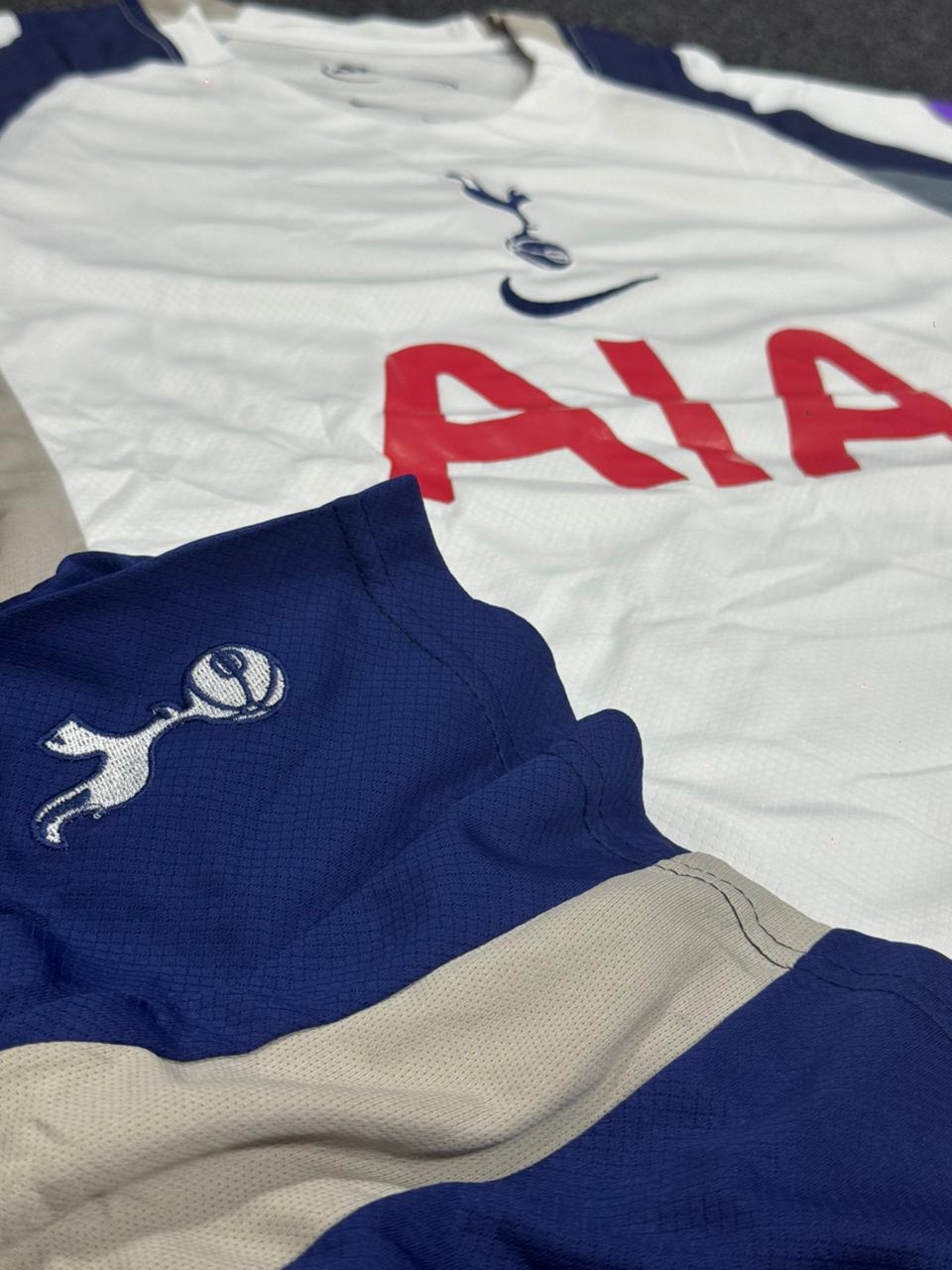 Tottenham Hotspur Inspired Home Football Kit Set – Jersey & Shorts (White/Blue)
