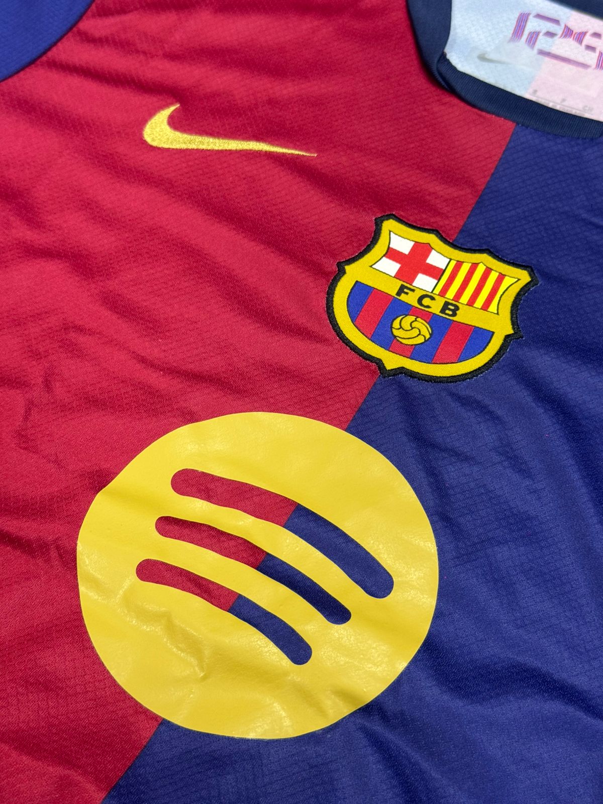 FC BARCELONA 2024/25 HOME FOOTBALL KIT INSPIRED SET – JERSEY & SHORTS (RED & BLUE EDITION)