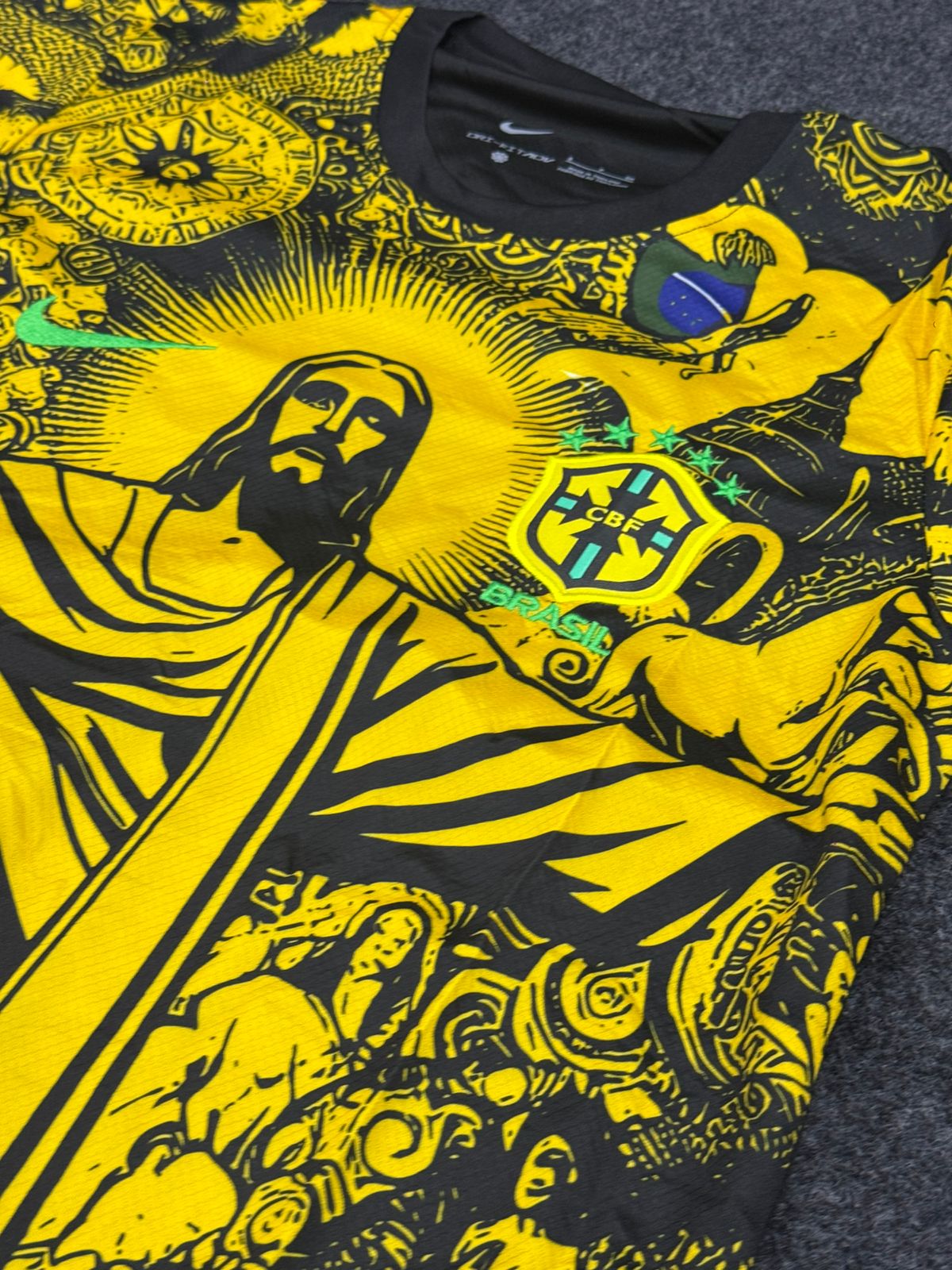 BRAZIL CHRIST REDEEMER YELLOW SPECIAL EDITION JERSEY