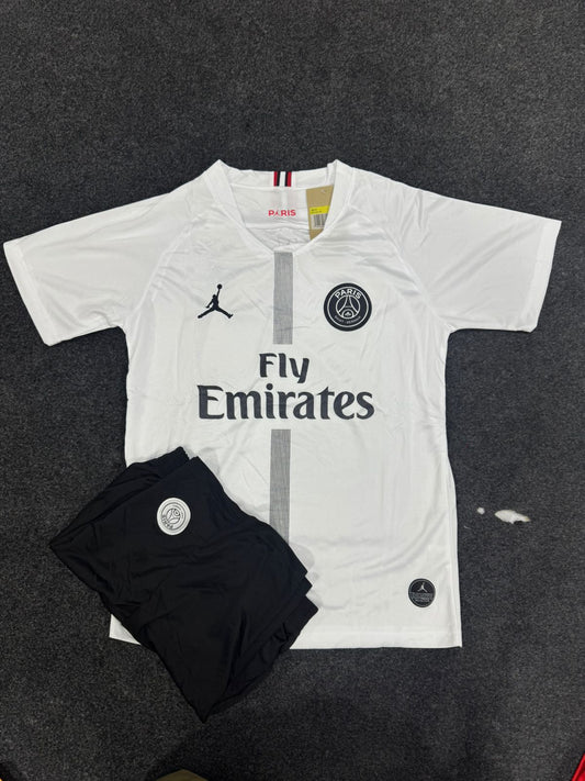 PARIS SAINT-GERMAIN WHITE 2018/19 JERSEY & SHORTS SET