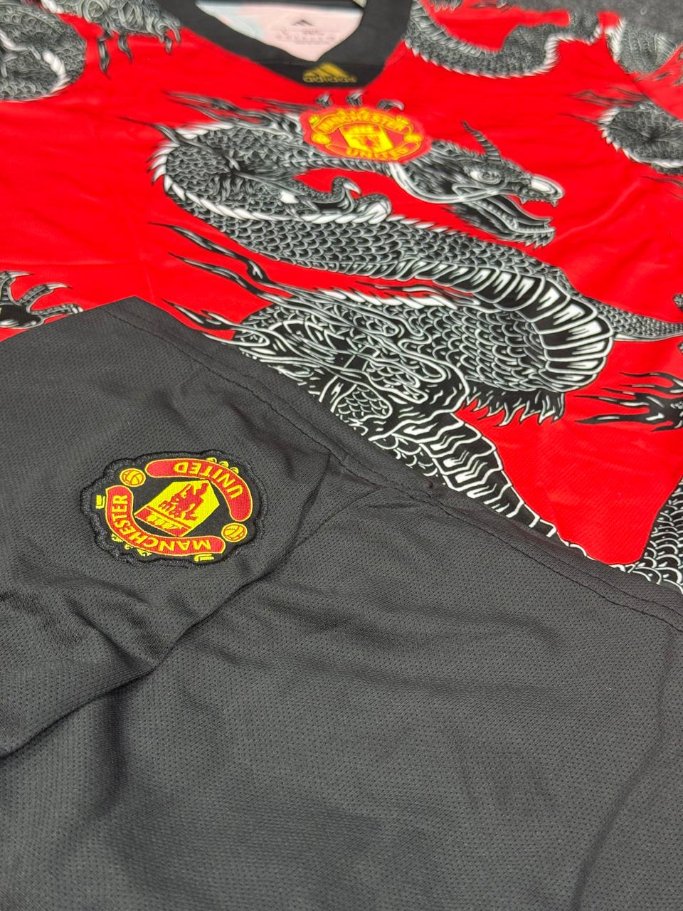 MANCHESTER UNITED RED DRAGON KIT 2025/26 – JERSEY & SHORTS SET