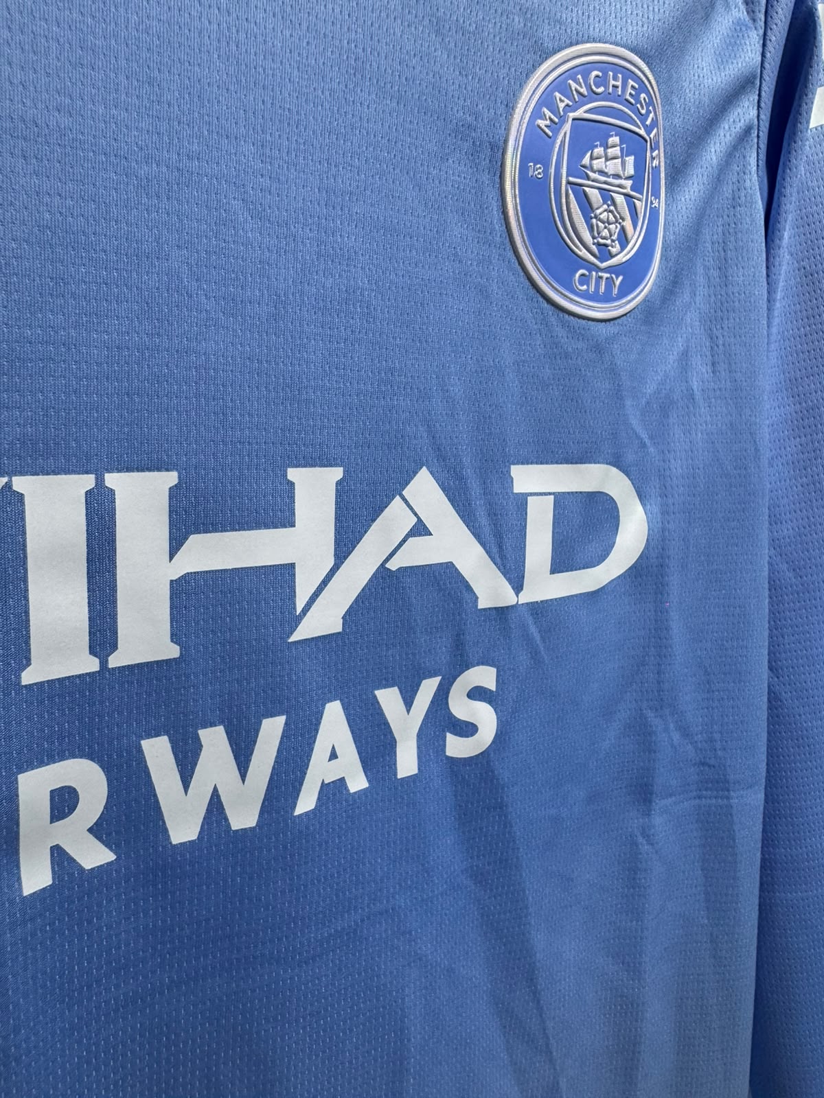 MANCHESTER CITY HOME 2026/27 FULL SLEEVES MASTER VERSION JERSEY WITH LOGO | PREMIUM FOOTBALL JERSEY