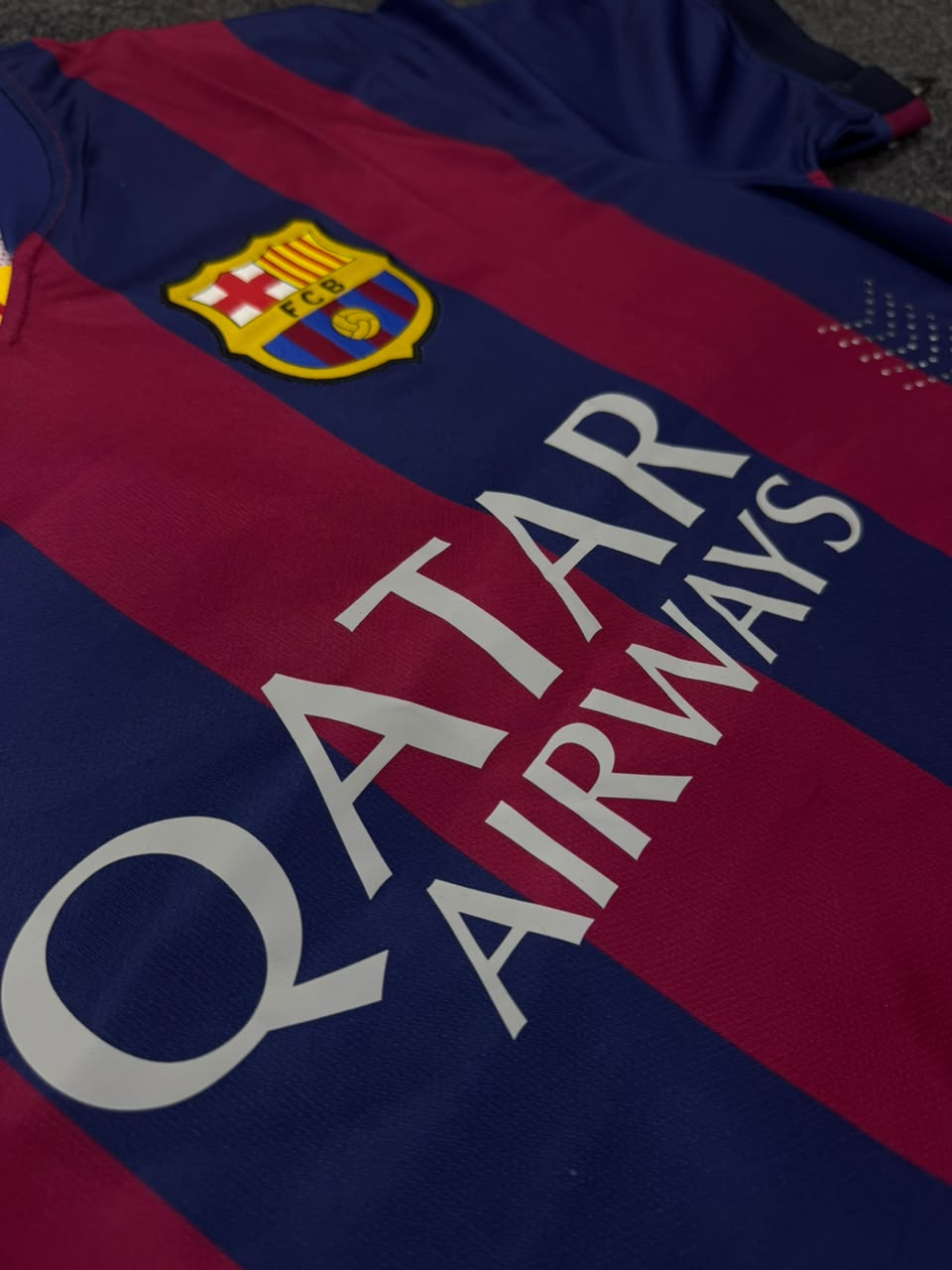FC BARCELONA HOME 2014/15 JERSEY WITH LOGO | PREMIUM FOOTBALL JERSEY