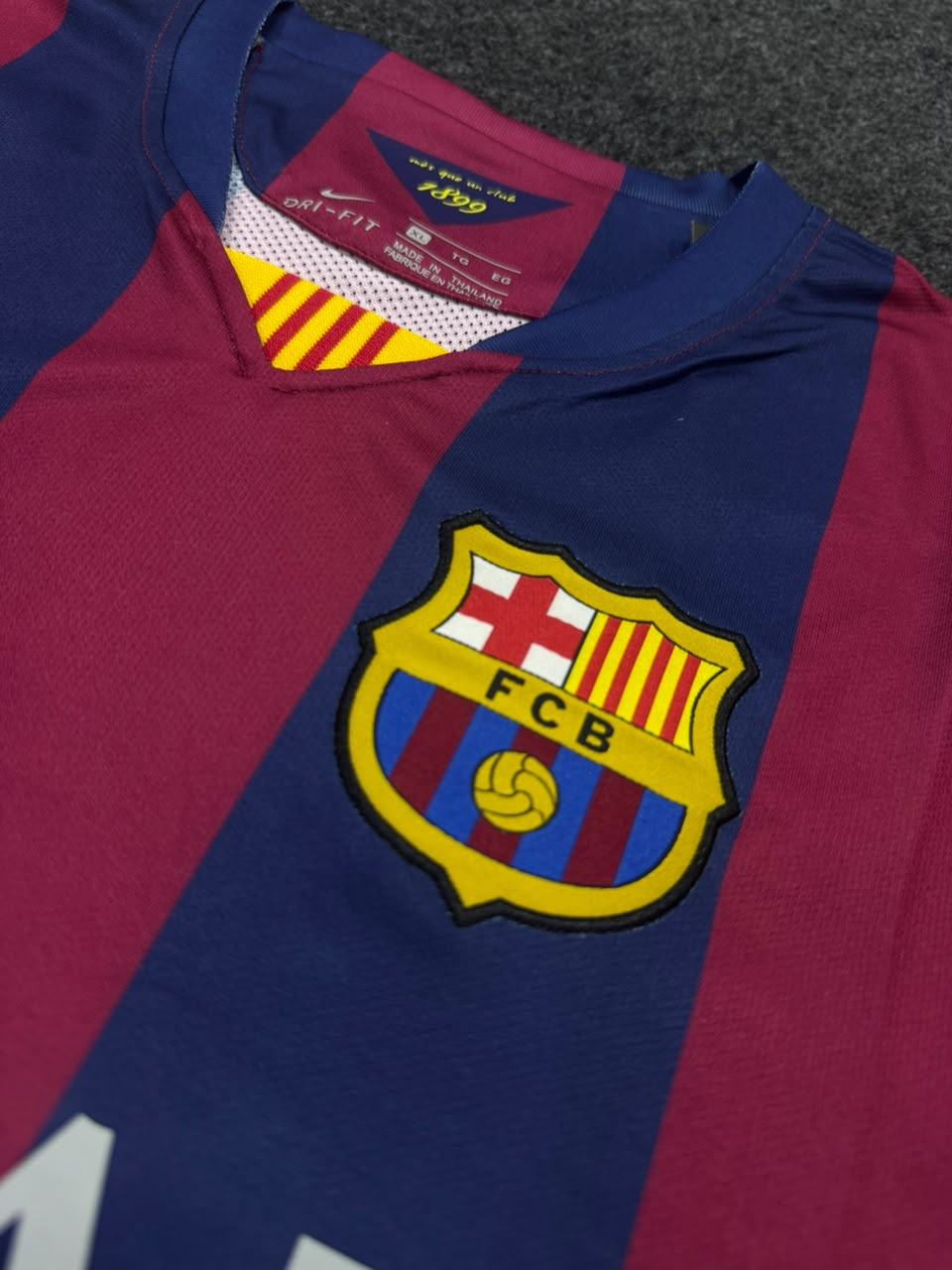 FC BARCELONA HOME 2014/15 JERSEY WITH LOGO | PREMIUM FOOTBALL JERSEY