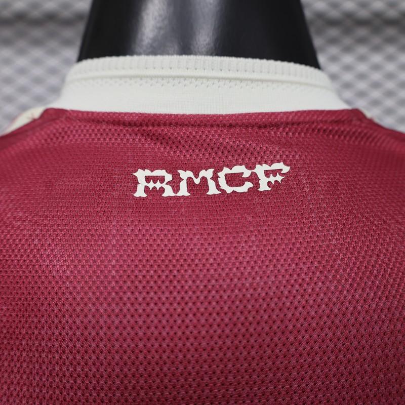 REAL MADRID THIRD 26/27 BURGUNDY RED PLAYER VERSION JERSEY WITH LOGO