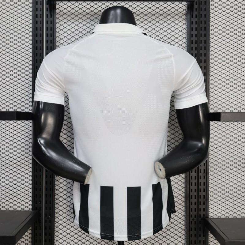JUVENTUS 26/27 HOME PLAYER VERSION BLACK & WHITE STRIPE GOLD EDITION JERSEY WITH LOGO